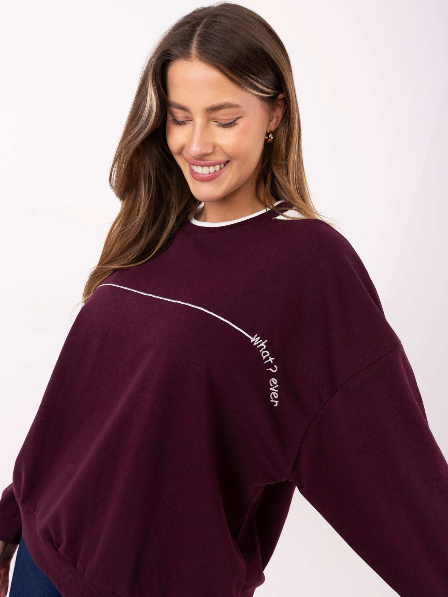 Sweatshirt-RV-BL-A940.60-burgundy