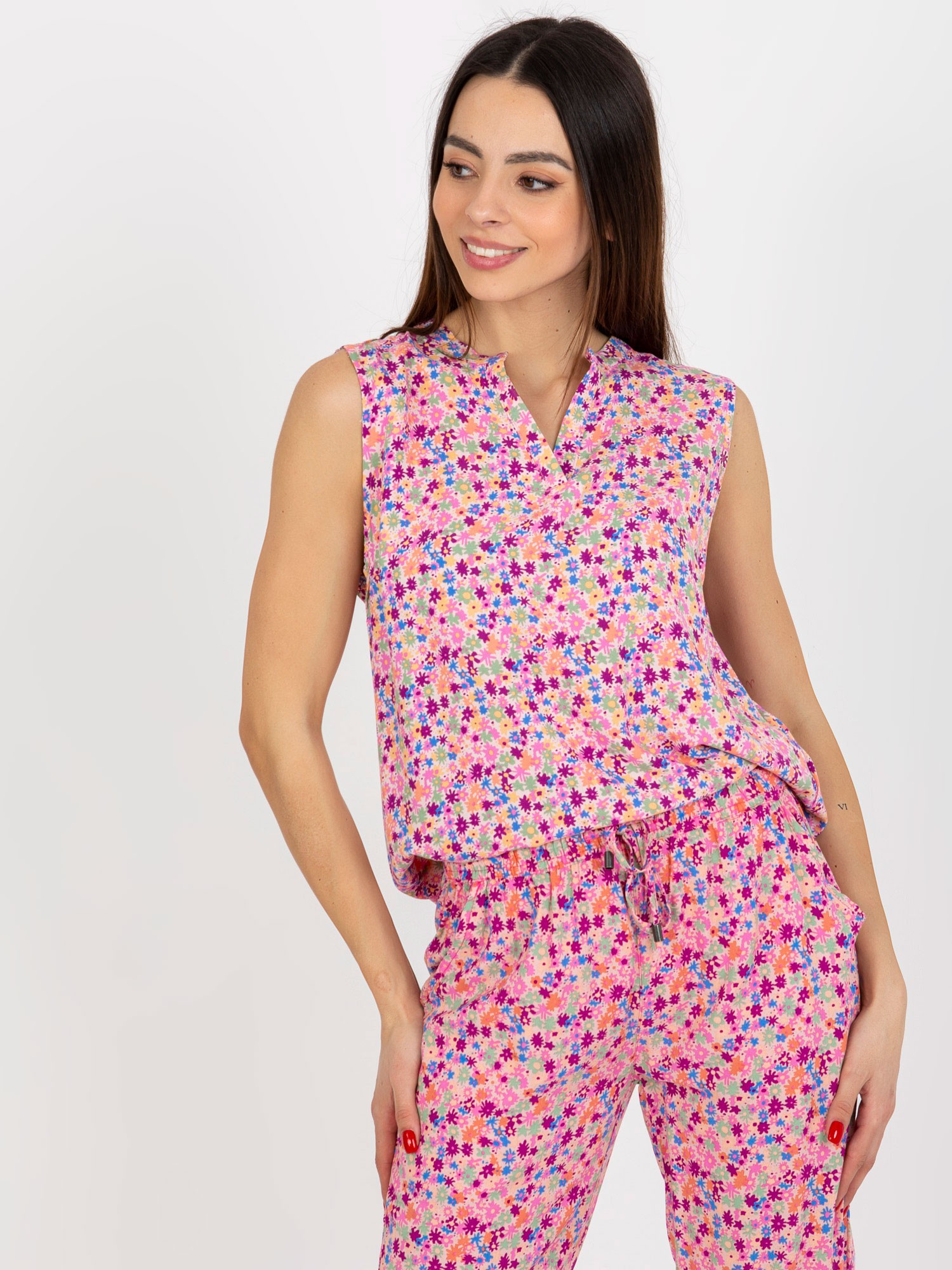 Blouse-D73771R11115A-pink