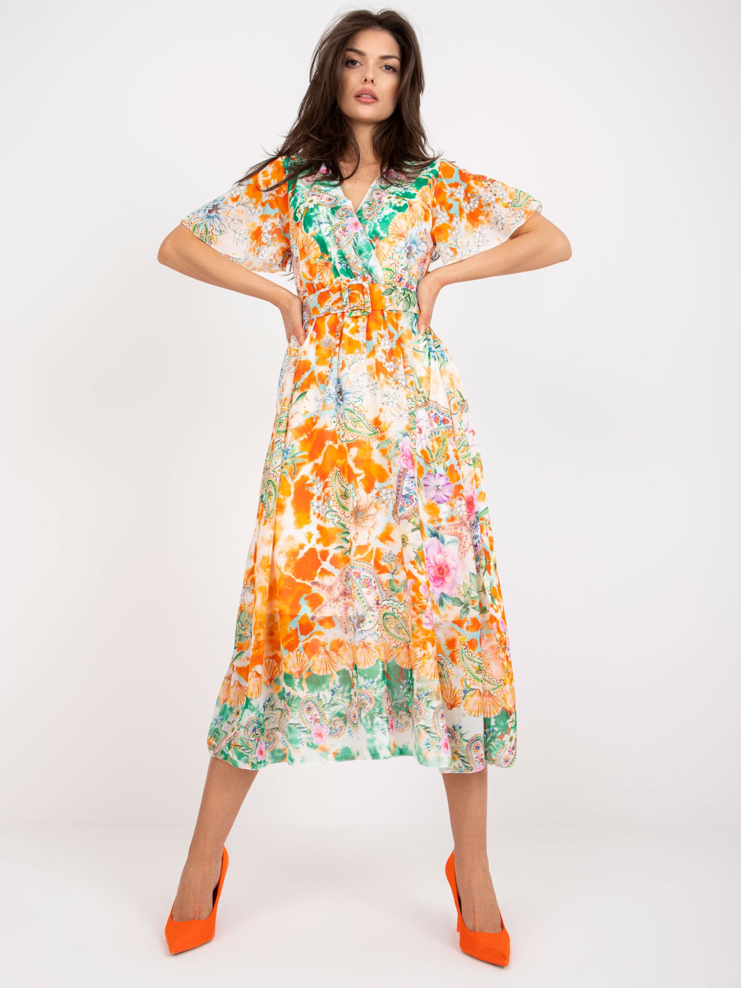 Dress-DHJ-SK-15967-1.01P-Orange