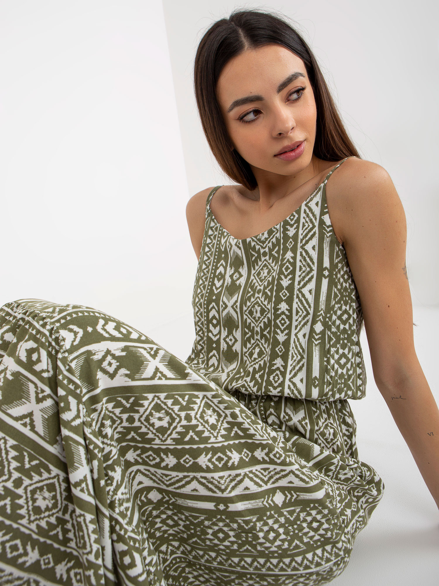 Dress-D73771R30313B-khaki