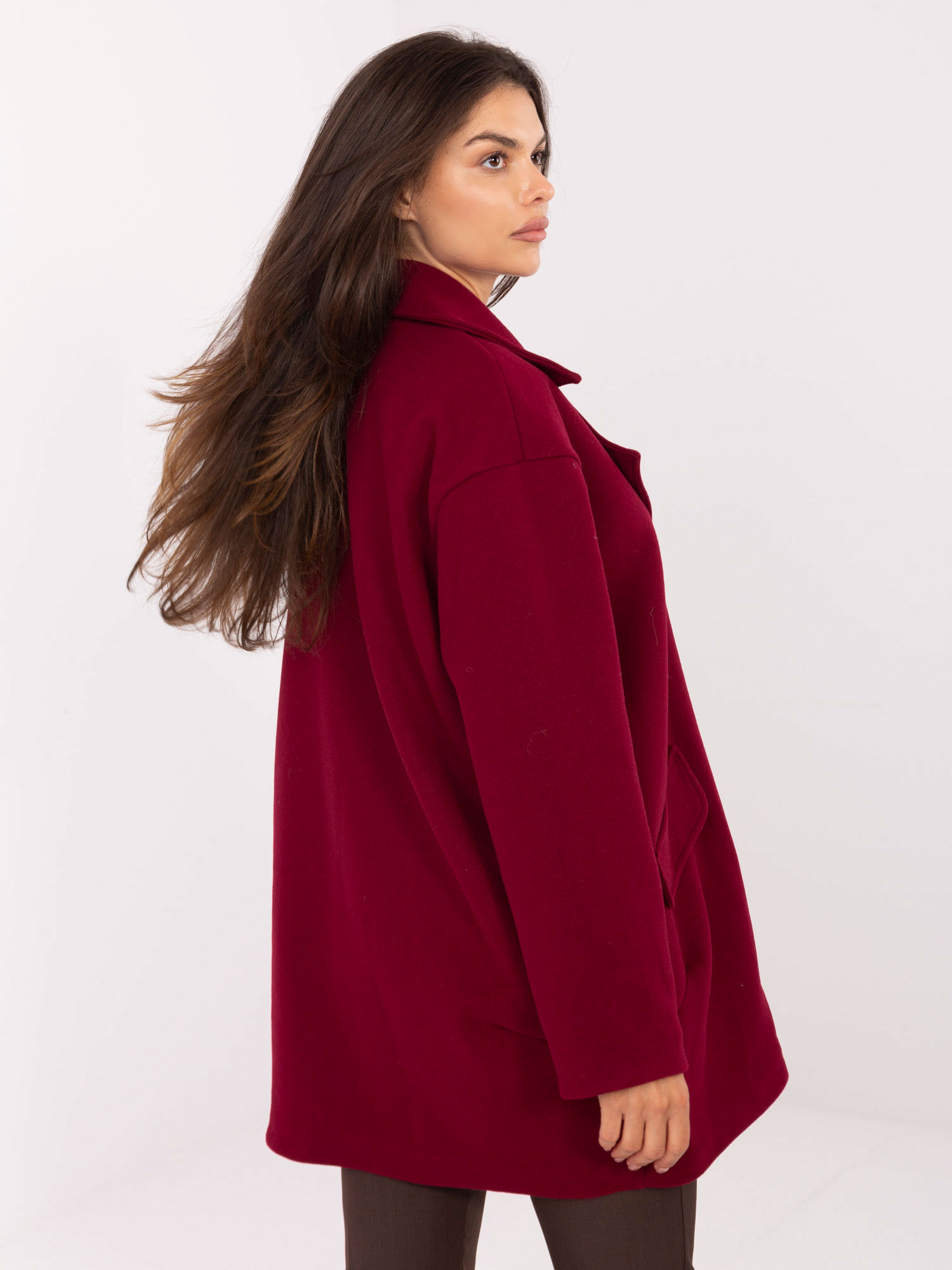 Coat IT-EN-A9582.86-burgundy