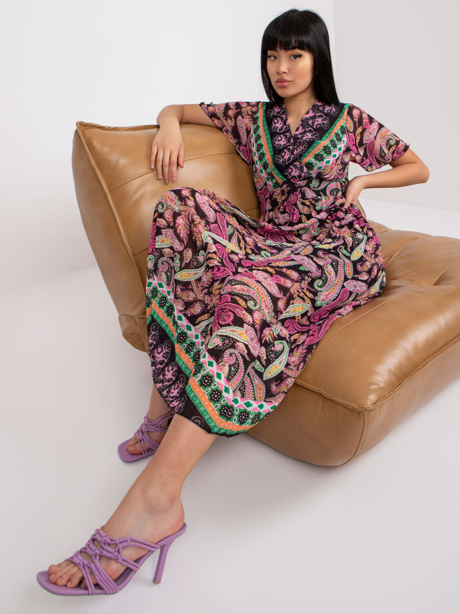 Dress-DHJ-SK-11331-3.61-black-pink