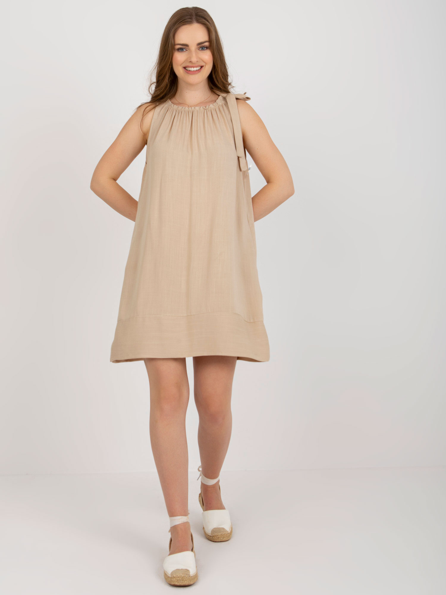 Dress-TW-SK-BI-89923.29-beige