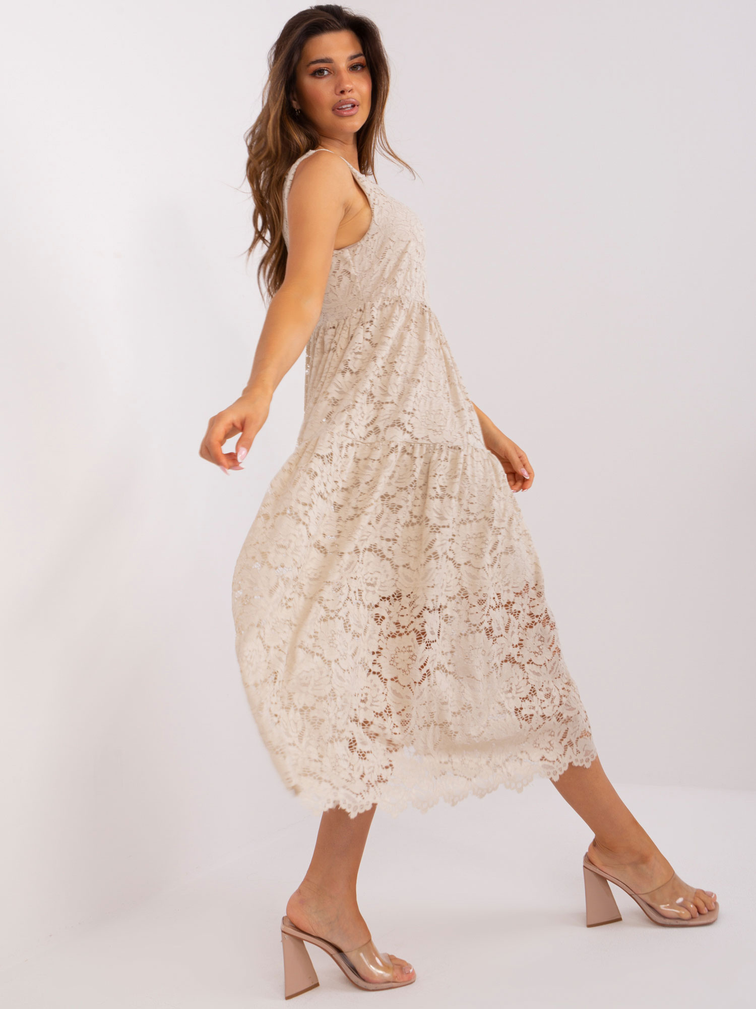 Dress-TW-SK-BI-8246.37X-beige