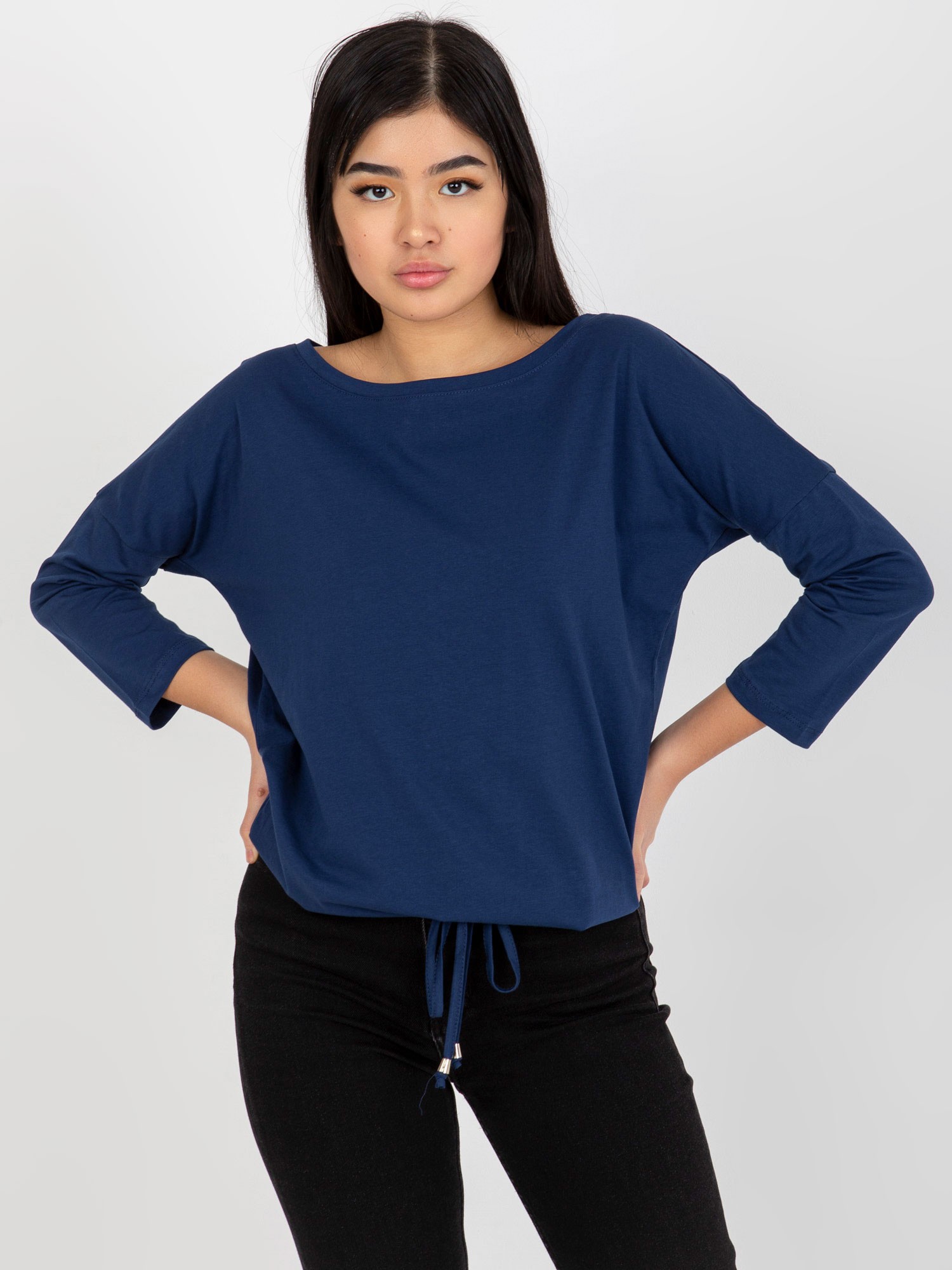 Blouse-RV-BZ-4691.00X-navy blue