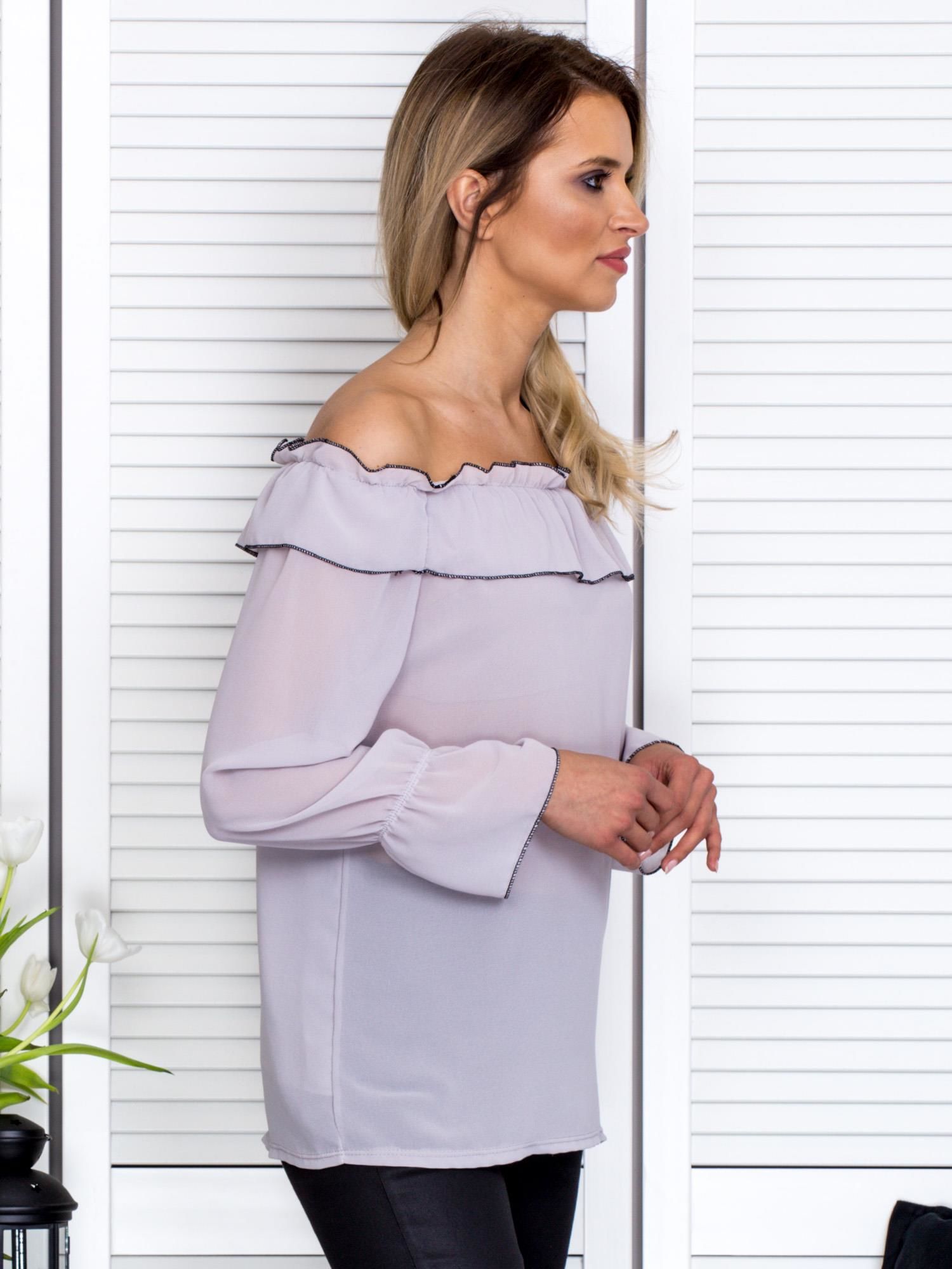 Blouse-MI-BZ-17322.17-gray