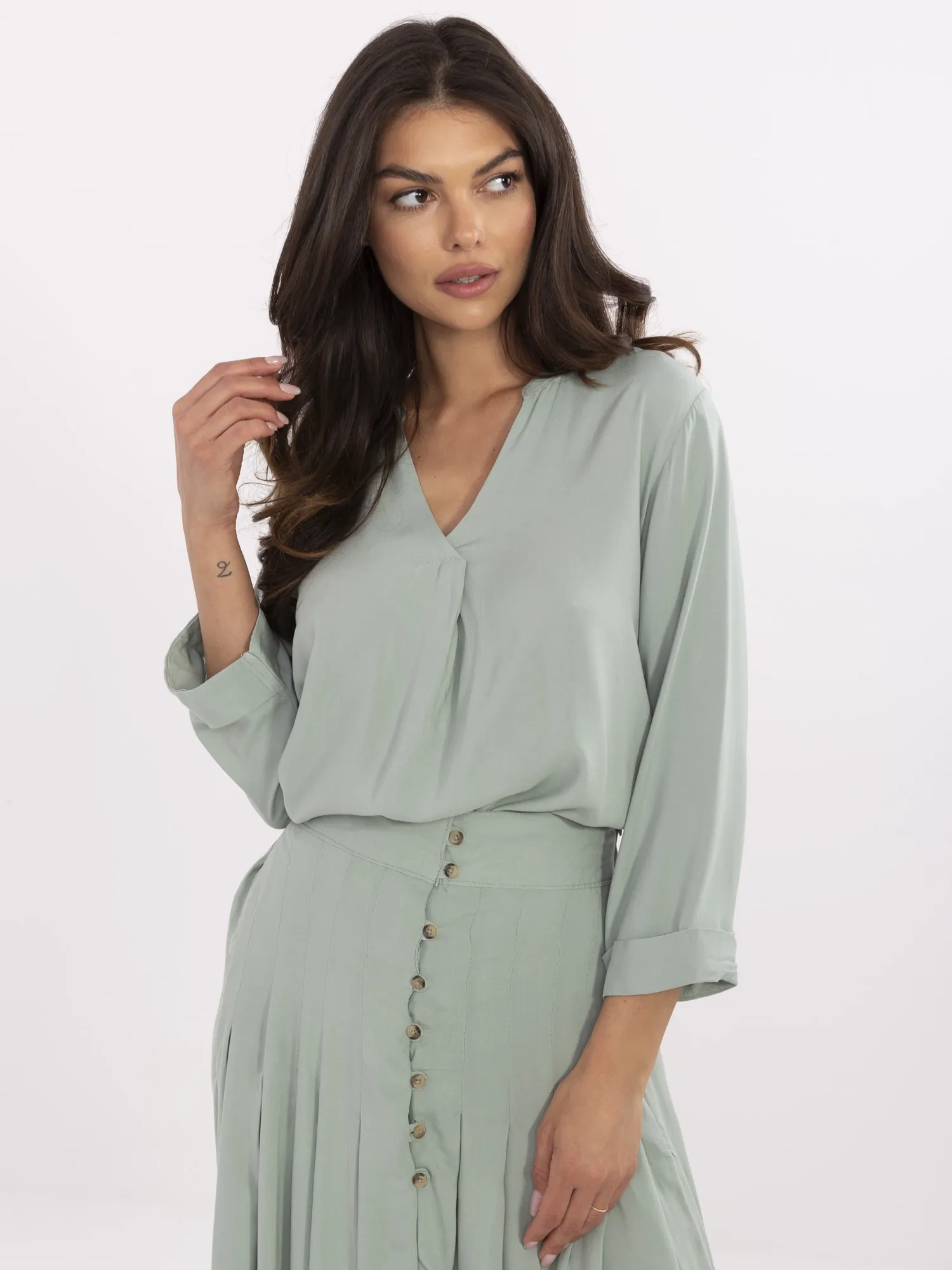 Blouse-D73761M11174B-pistachio