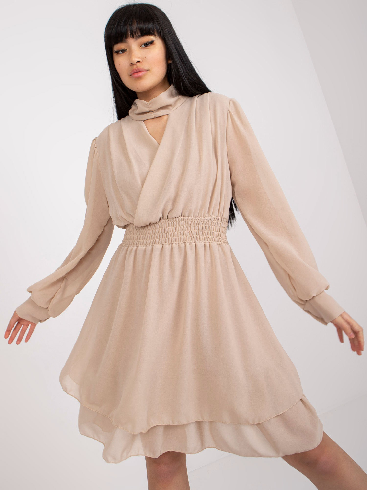 Dress-TW-SK-BI-1300.36-beige