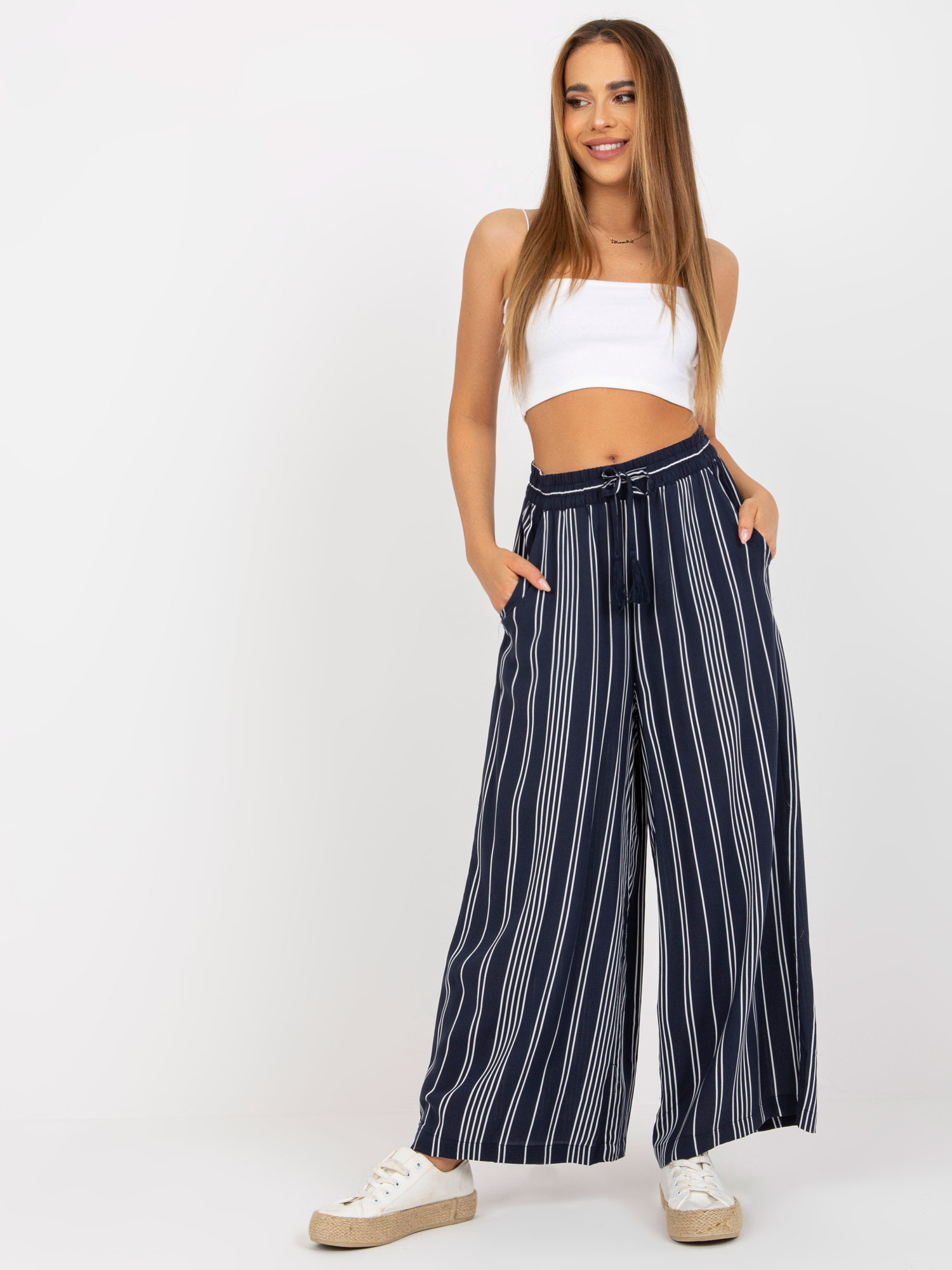 Pants-D73771M62237A-navy blue