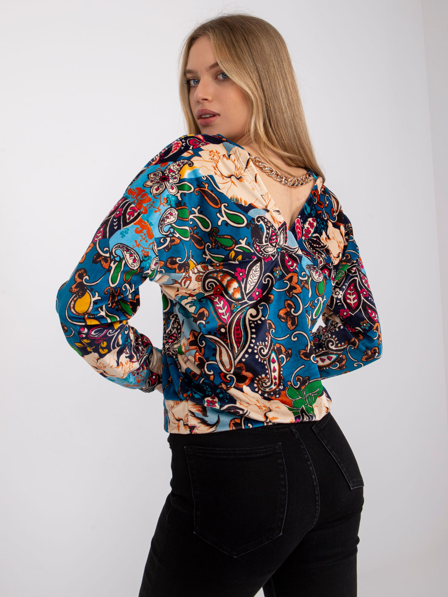 Blouse-DHJ-BZ-6550-3.14P-dark blue