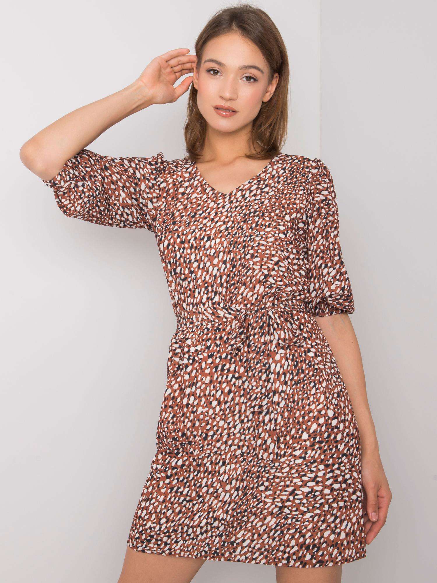 Dress-LK-SK-508079.47P-brown