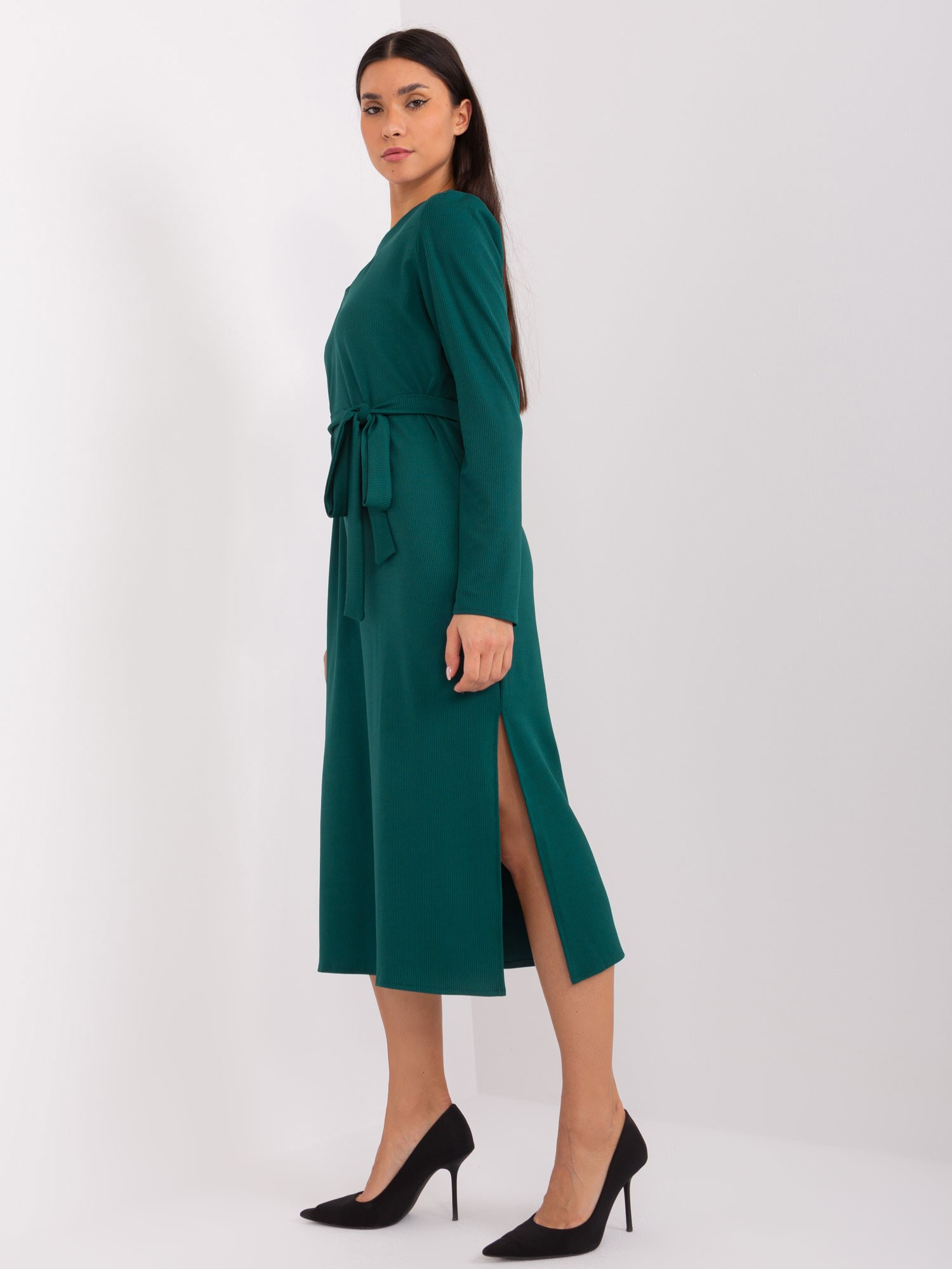 Dress-LK-SK-509447.75P-dark green