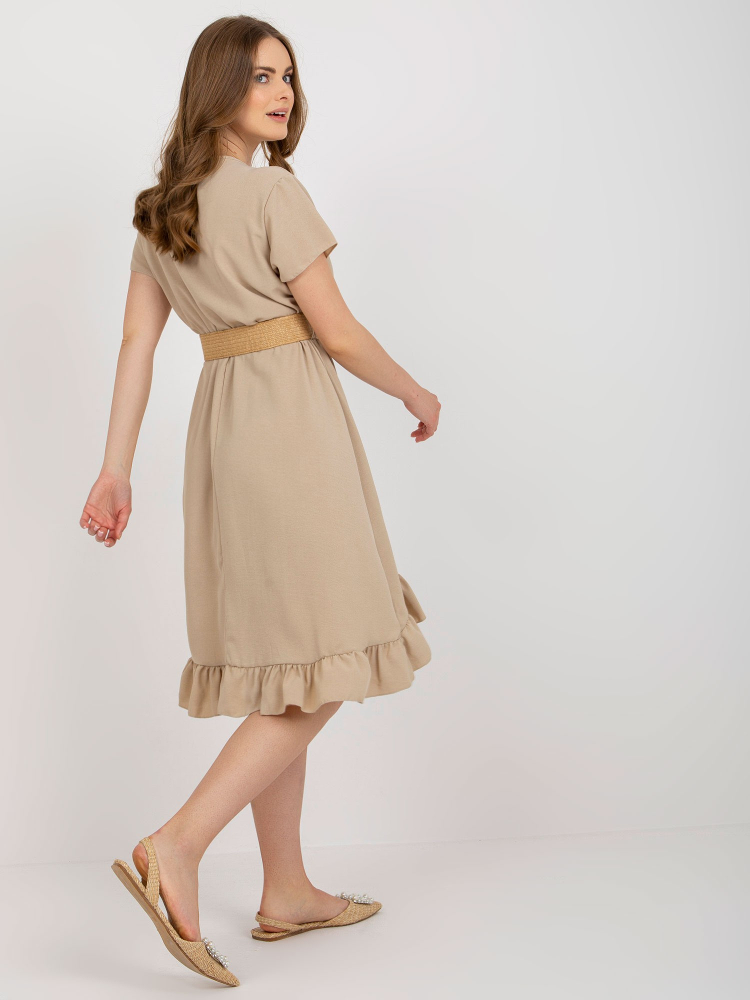 Dress-DHJ-SK-8358.19-beige