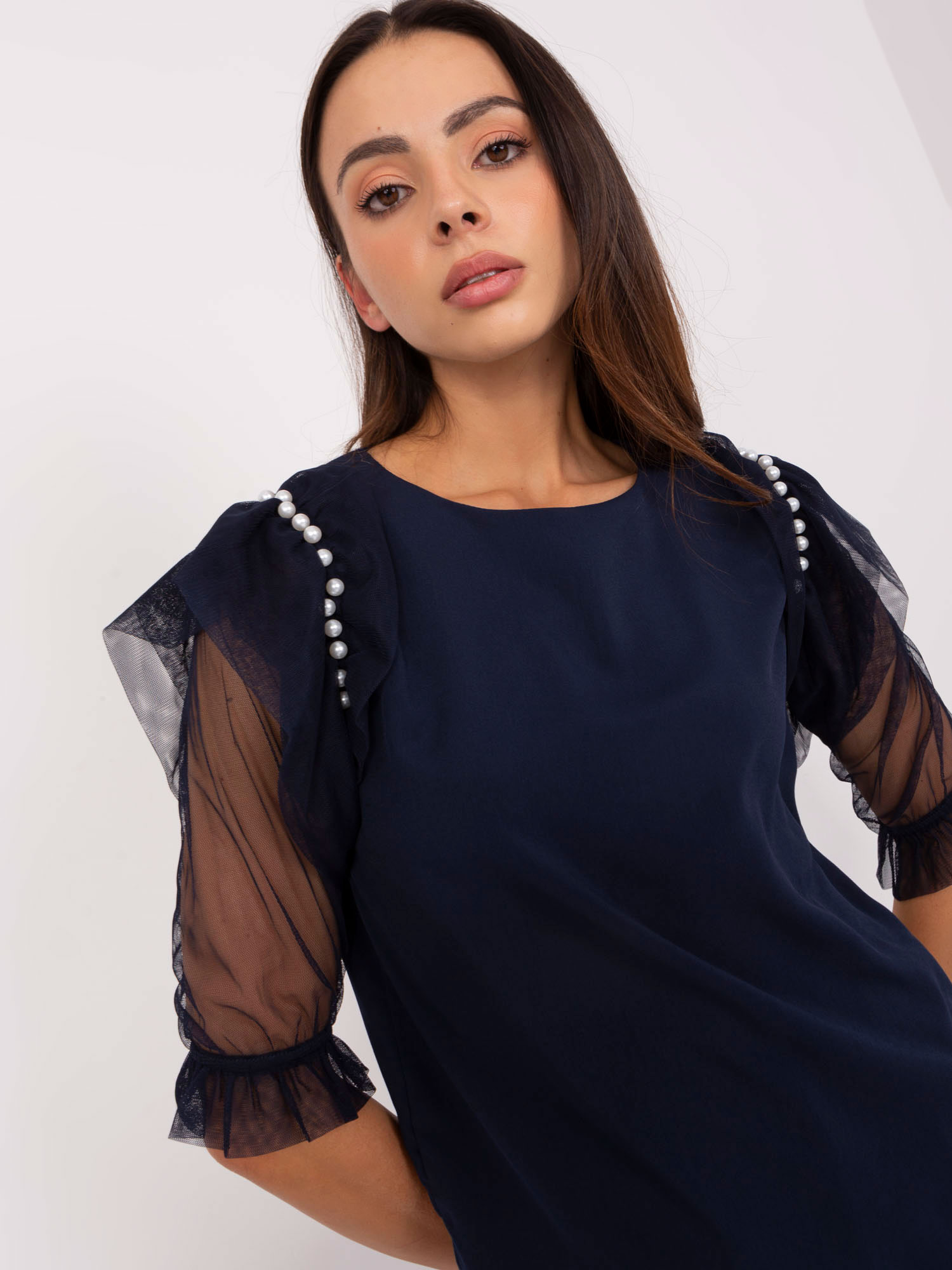 Blouse-LK-BZ-506682.26P-navy blue