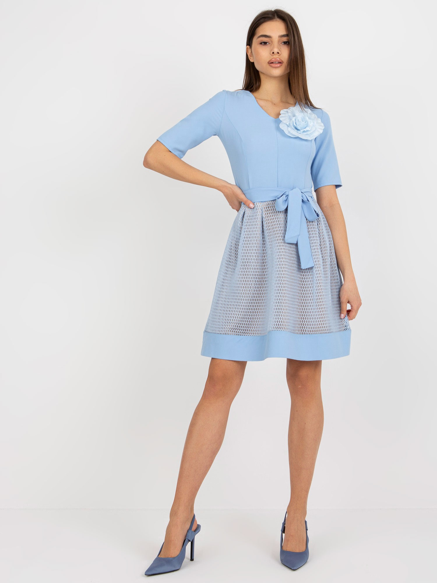 Dress-LK-SK-506551.76P-Light Blue