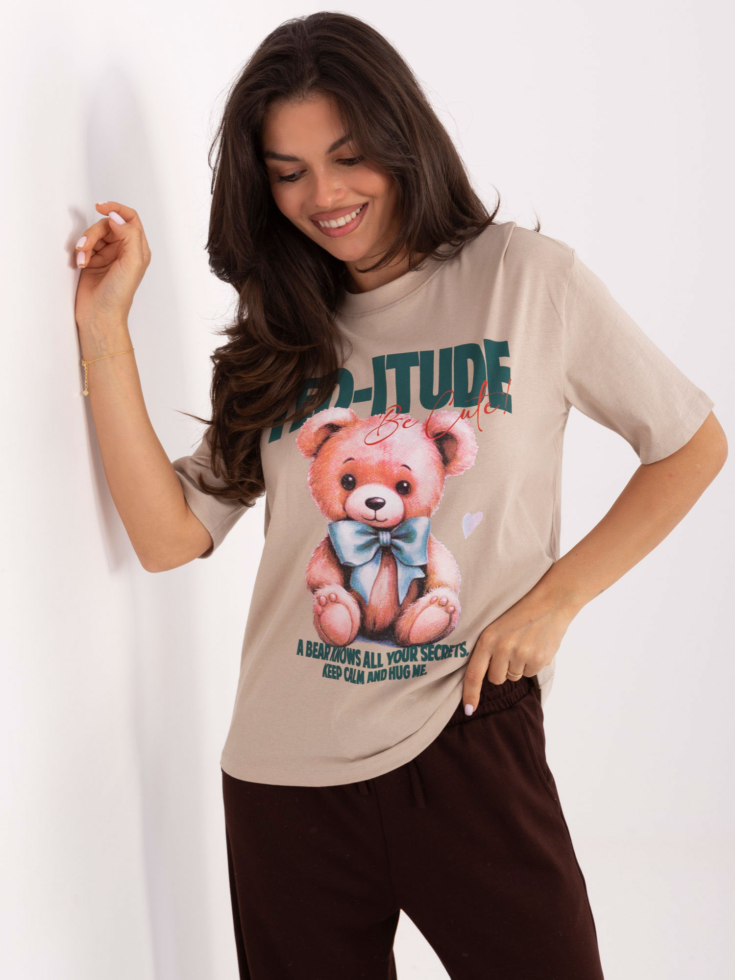 T-shirt-D12083AI02799A-beige