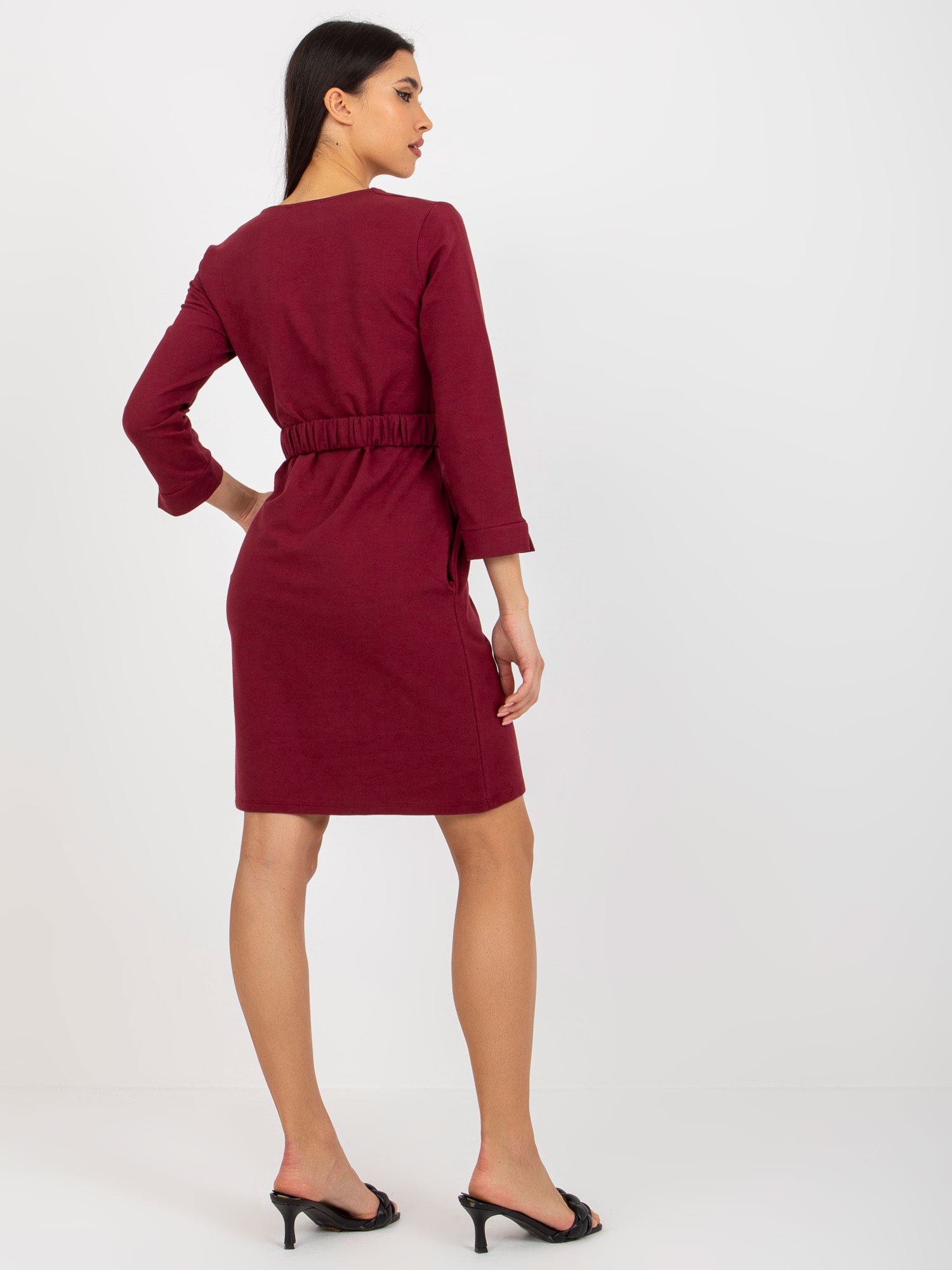 Dress-TW-SK-BL-1011.17-burgundy
