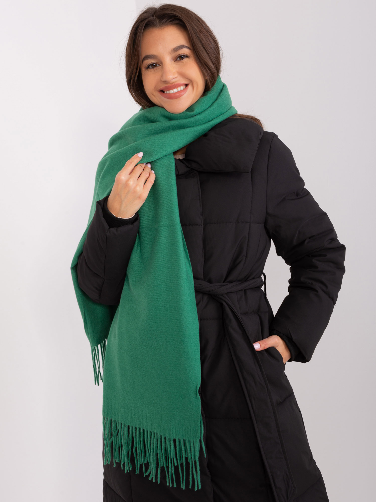 Scarf-AT-SZ-23185.93P-dark green