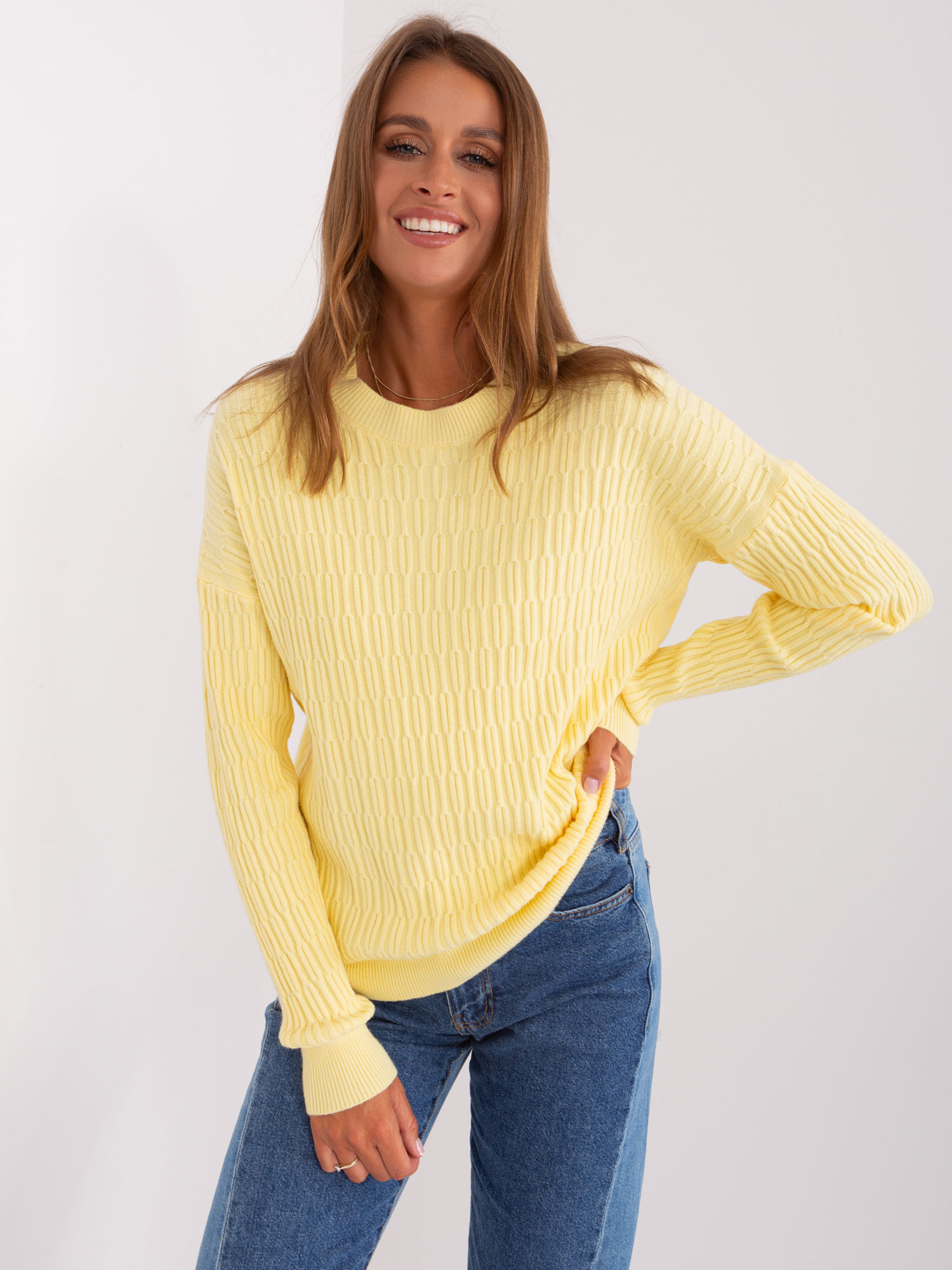 Sweater-AT-SW-2338.14P-Light Yellow