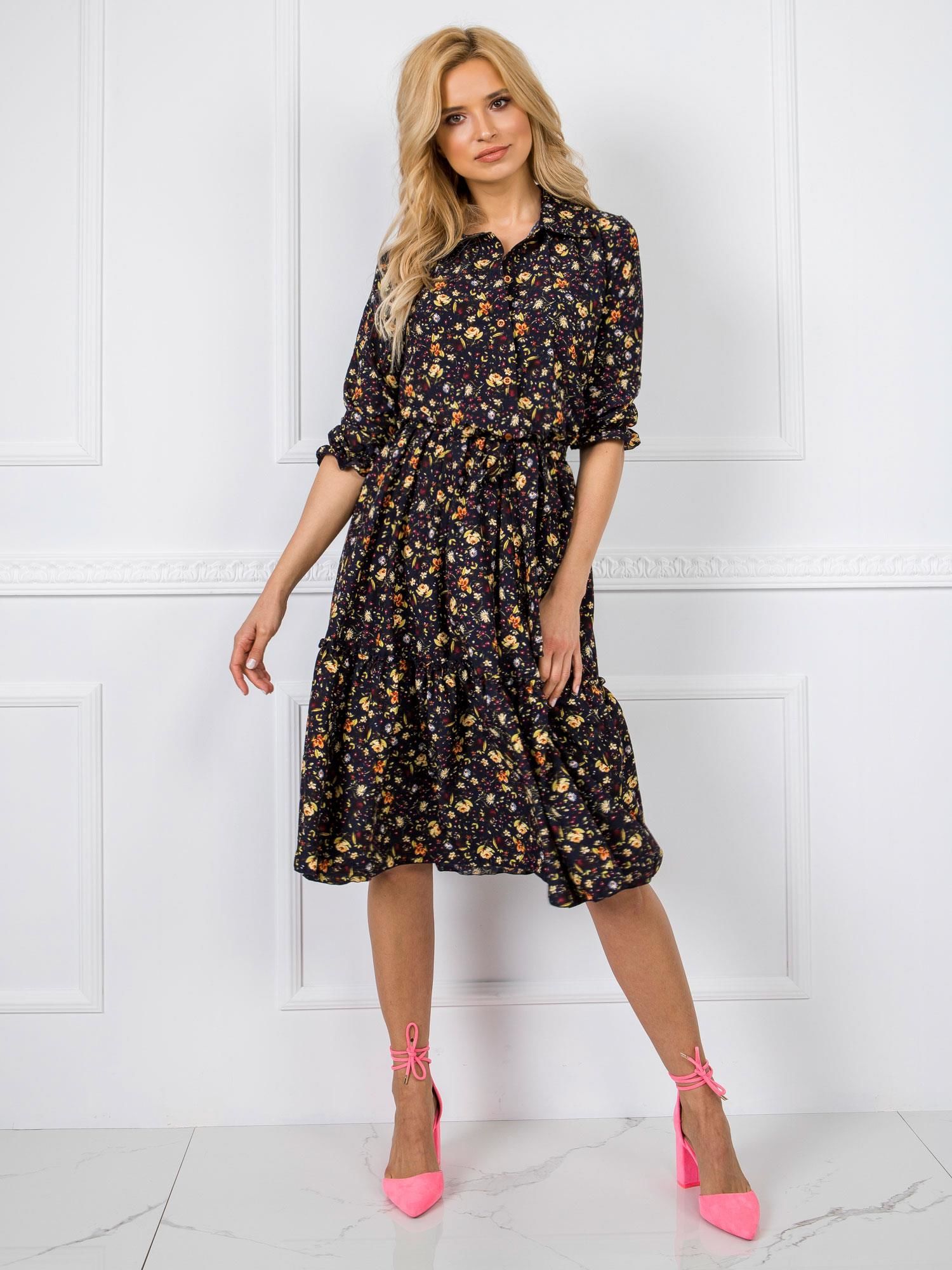 Dress-LK-SK-507495.31P-navy blue