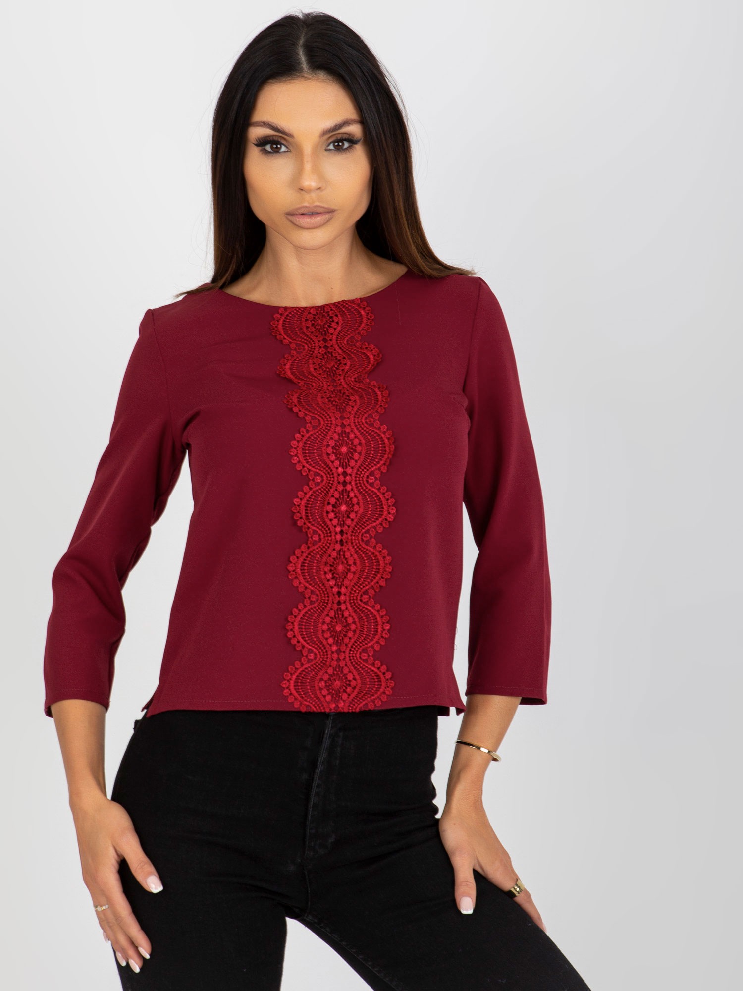 Blouse-LK-BZ-506524.43P-burgundy