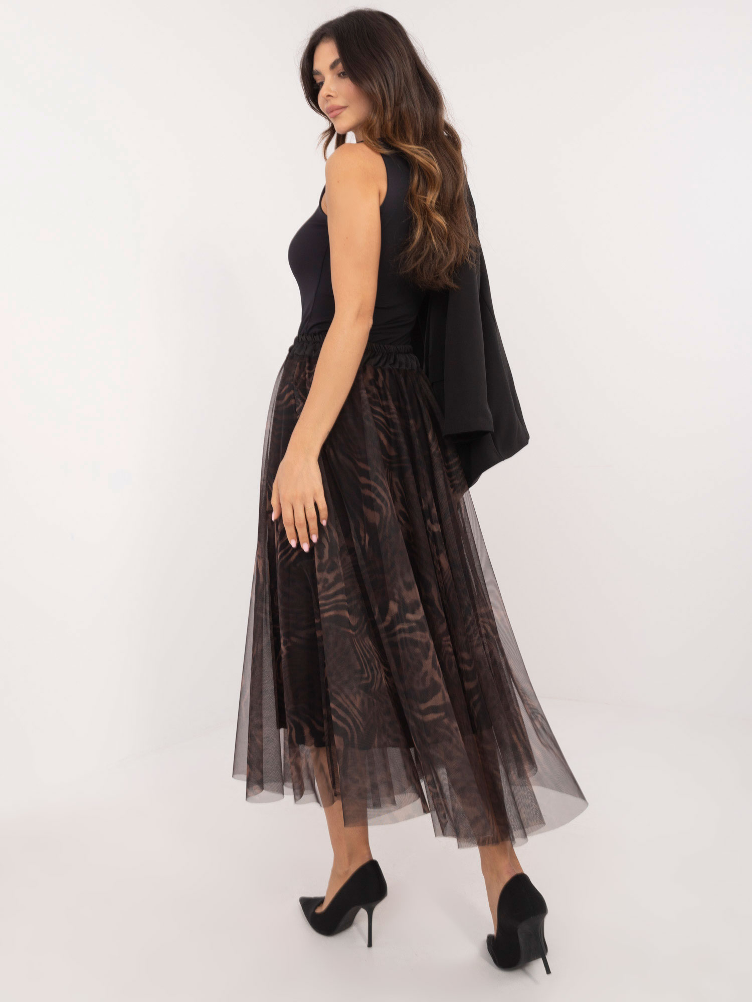 Skirt-DHJ-SD-19981-6.25-brown