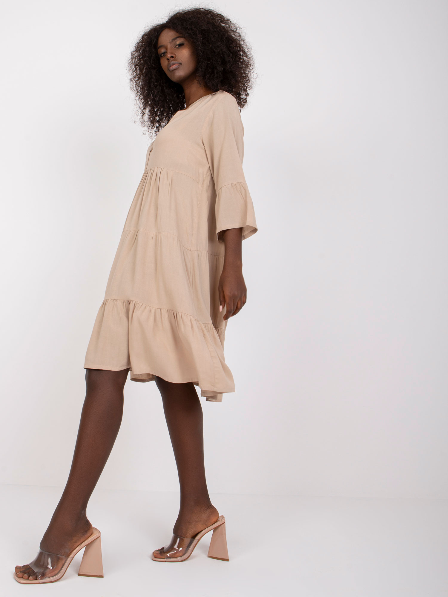 Dress-D73761M30214A2-beige