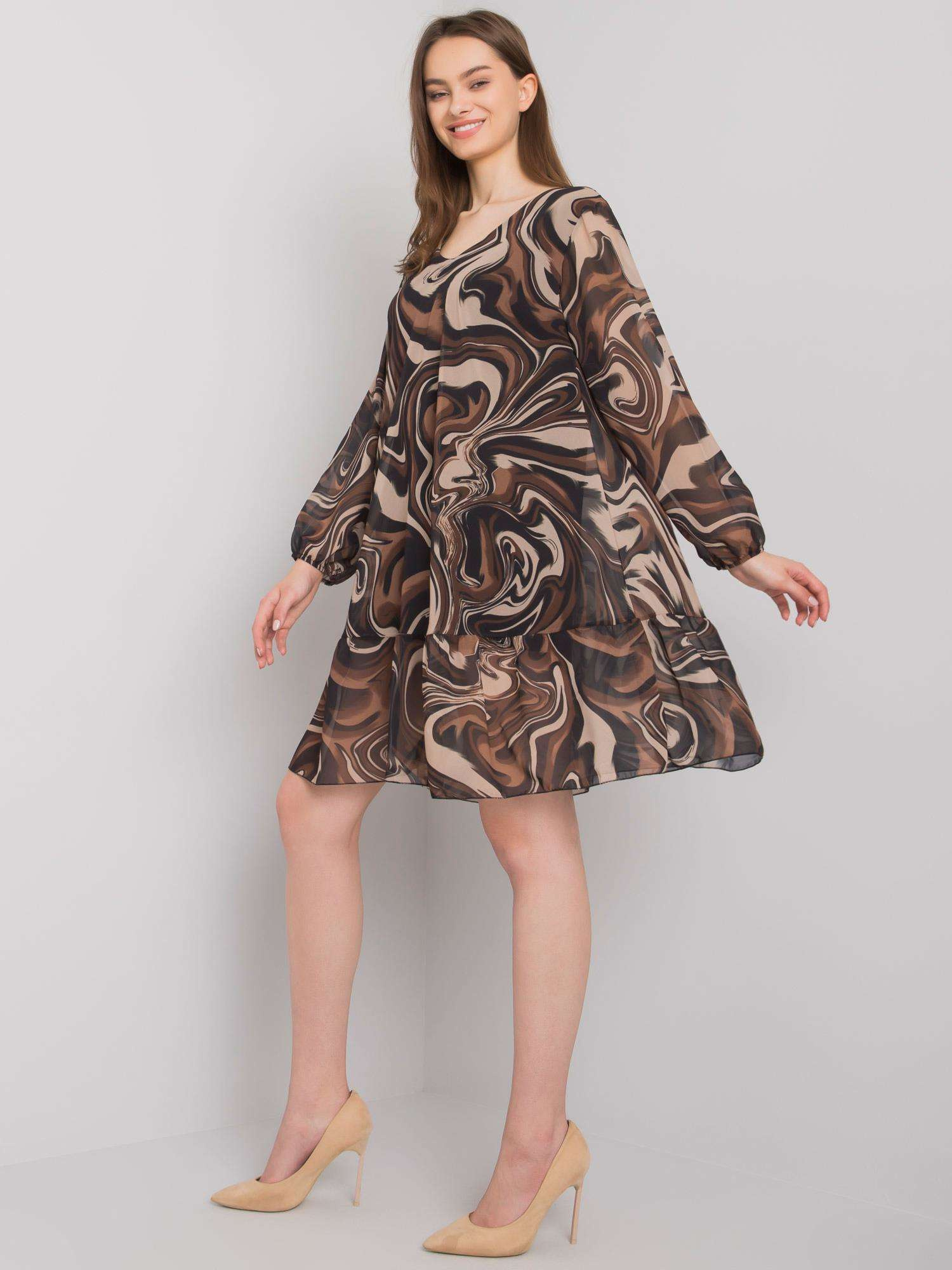 Dress-DHJ-SK-3897.54P-black-beige