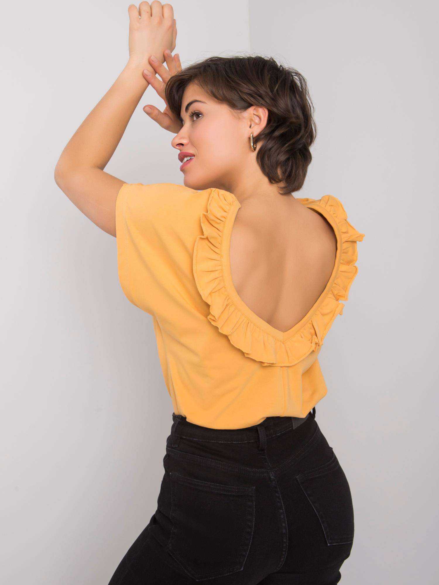 Blouse-FA-BZ-6299.01P-dark yellow