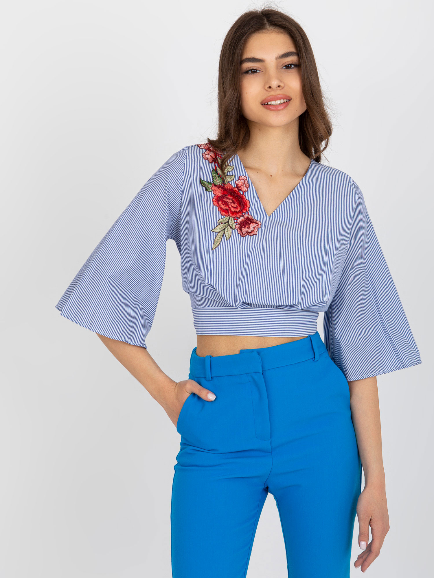 Blouse-LK-BZ-506243.78-white-navy blue