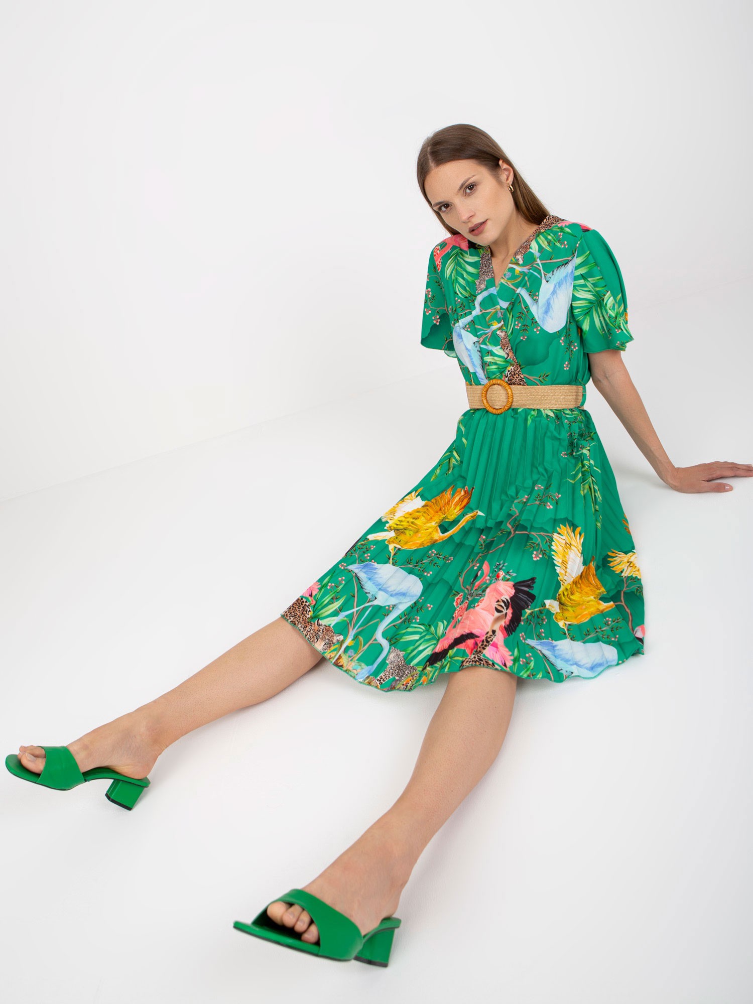 Dress-DHJ-SK-15817.32-Green