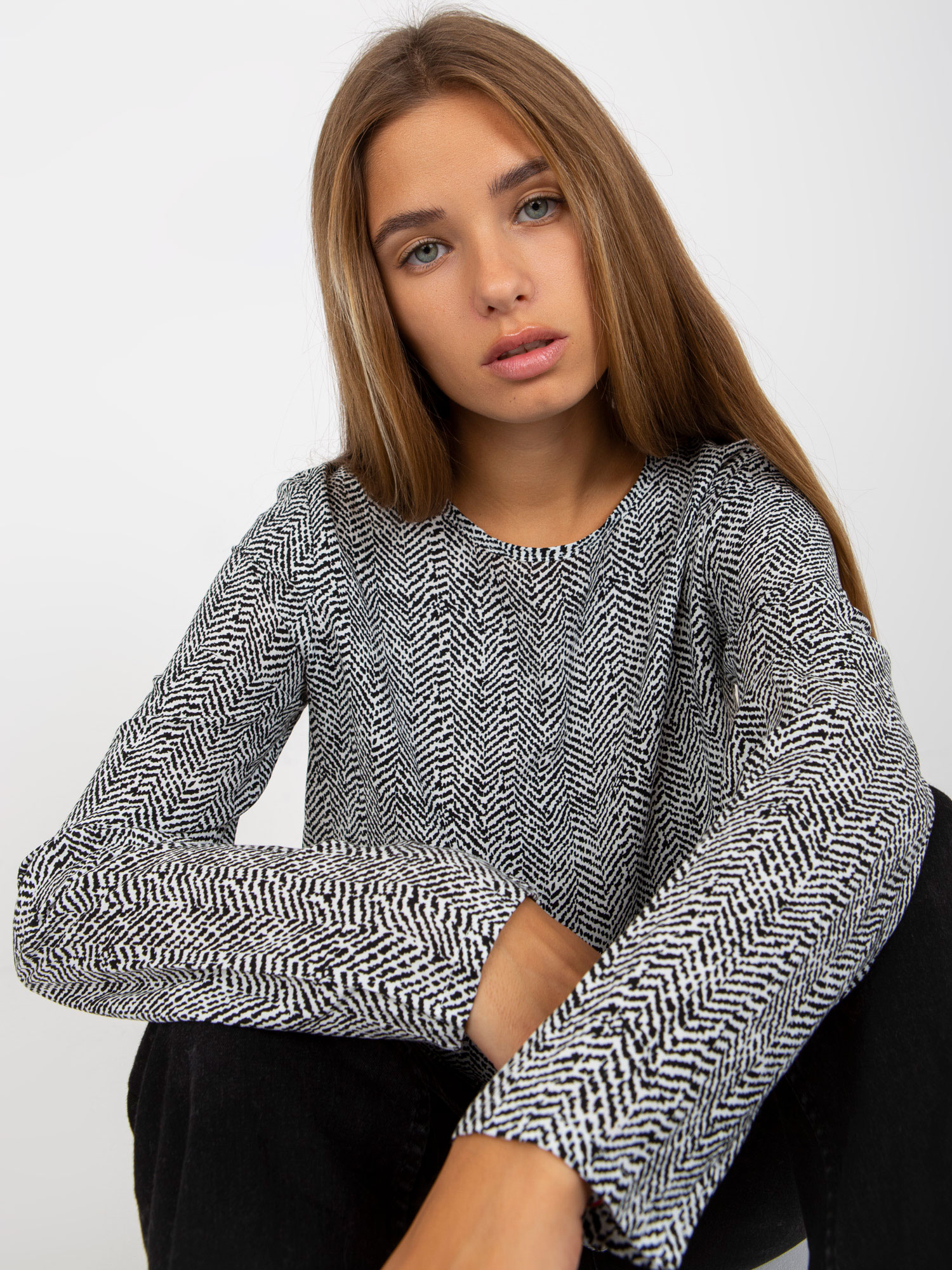 Blouse-D73771M10971AEN-black-white
