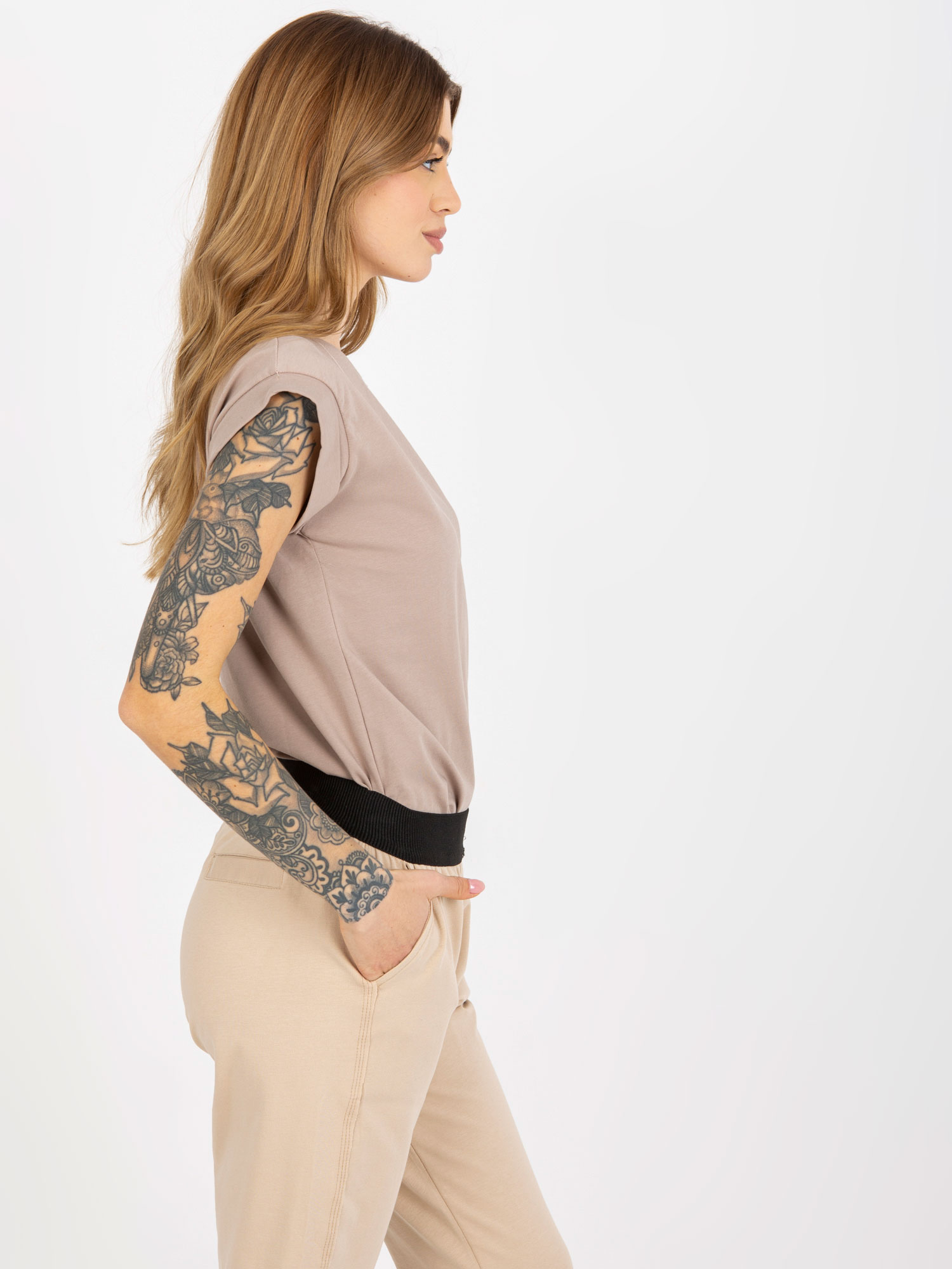 T-shirt-RV-TS-4833.22X-dark beige