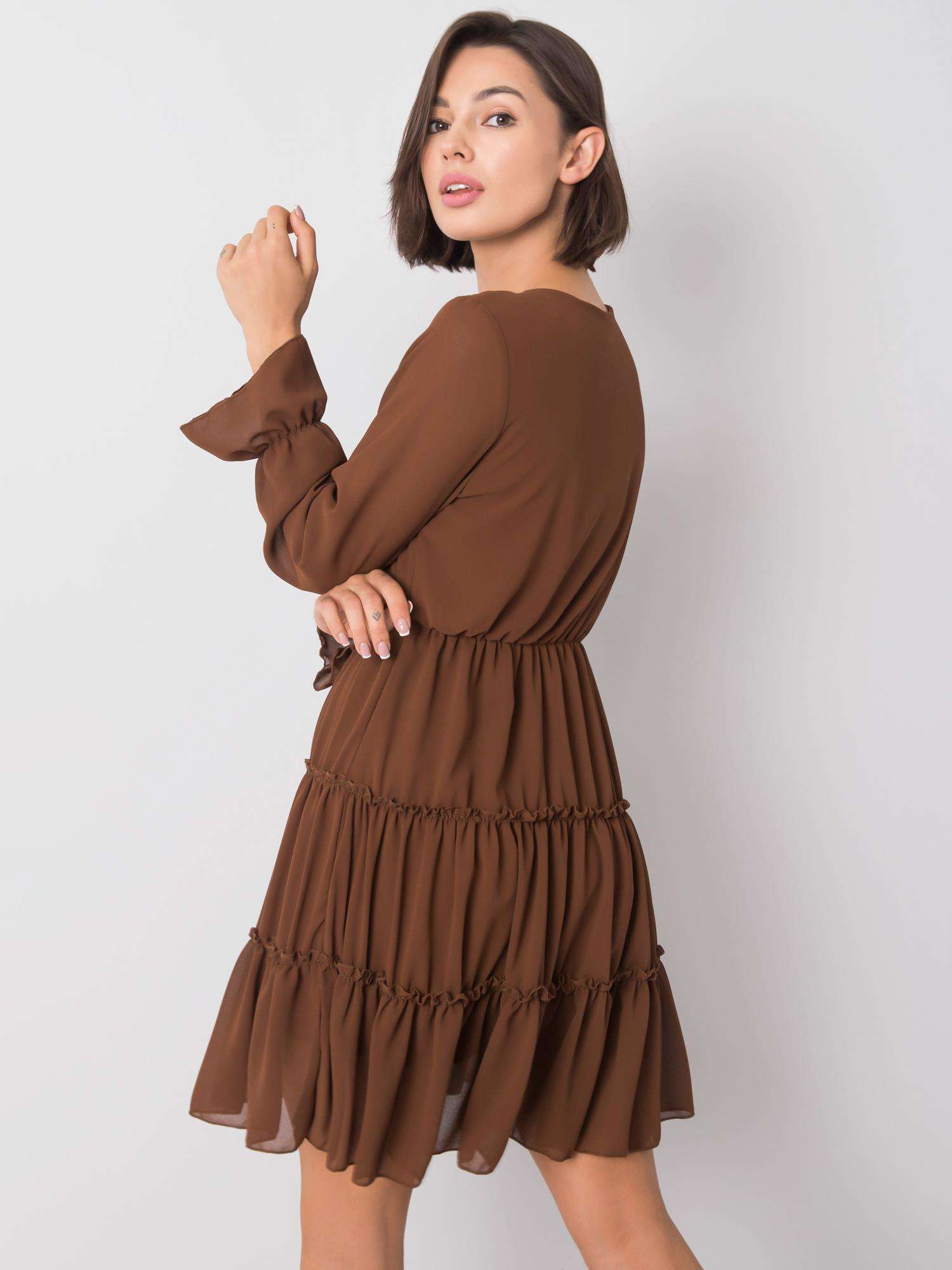 Dress-DHJ-SK-12310.61P-brown