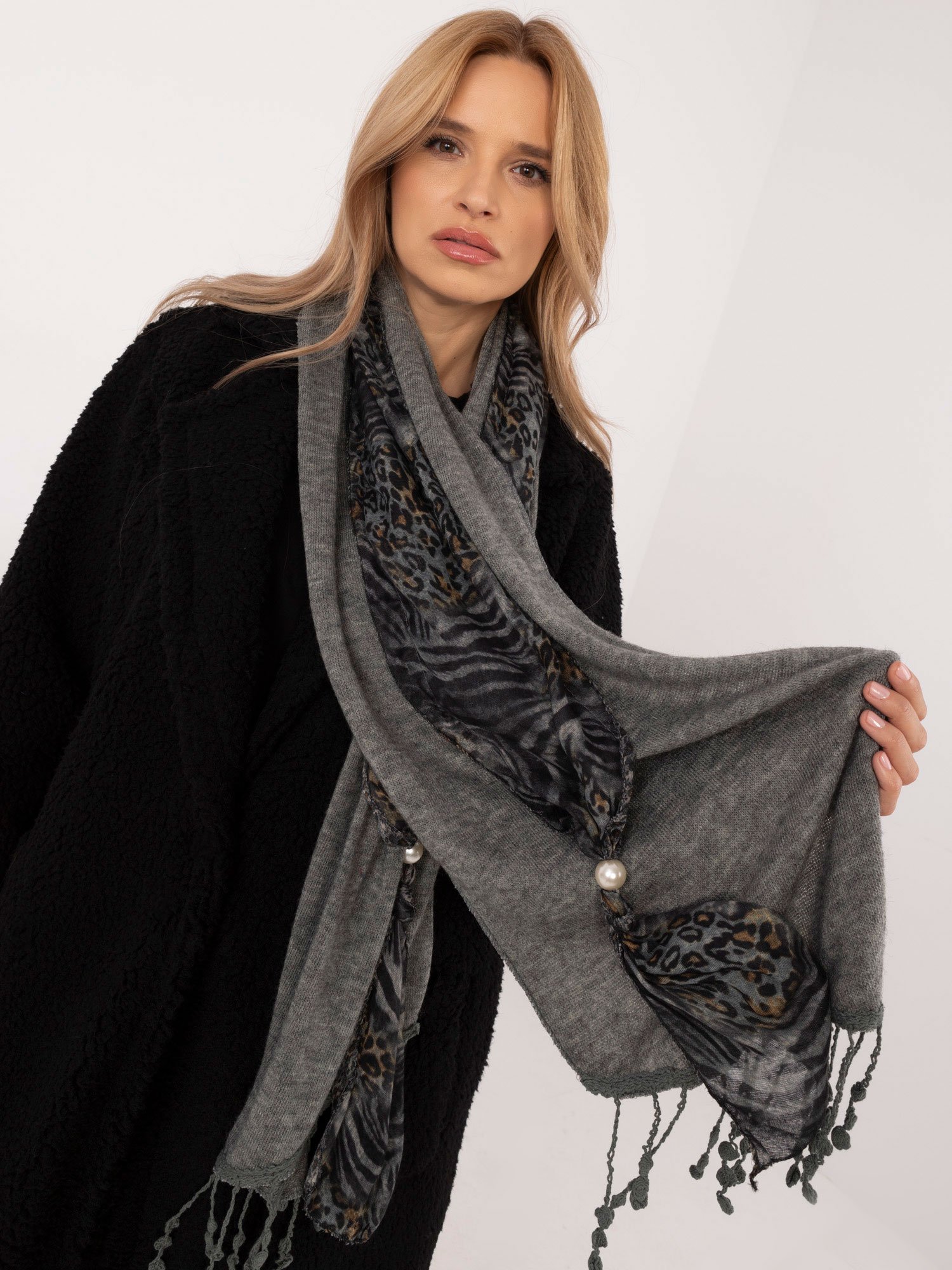 Scarf-AT-SZ-0247.83P-dark Gray