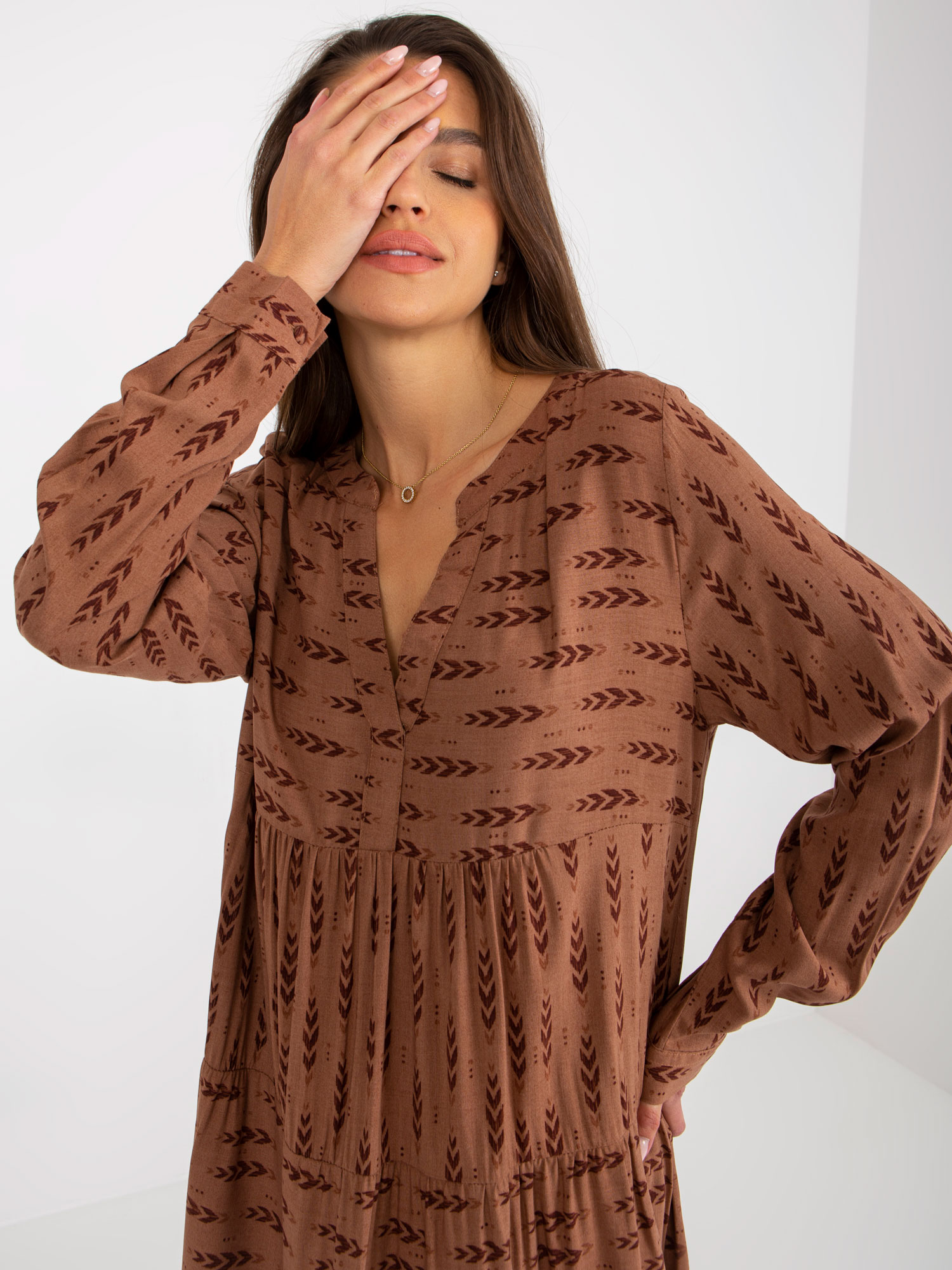 Dress-D73771M30361A4-brown