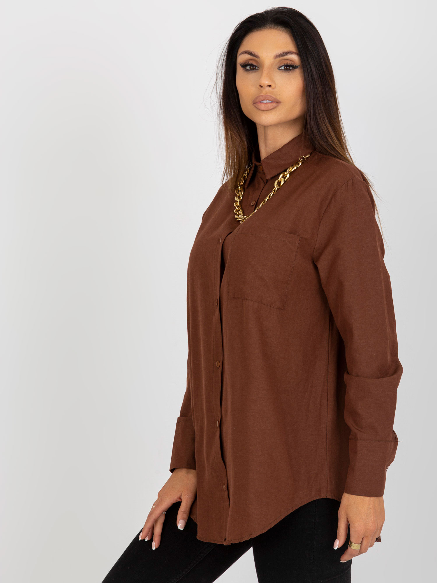 Shirt-TO-KS-7183.81P-brown