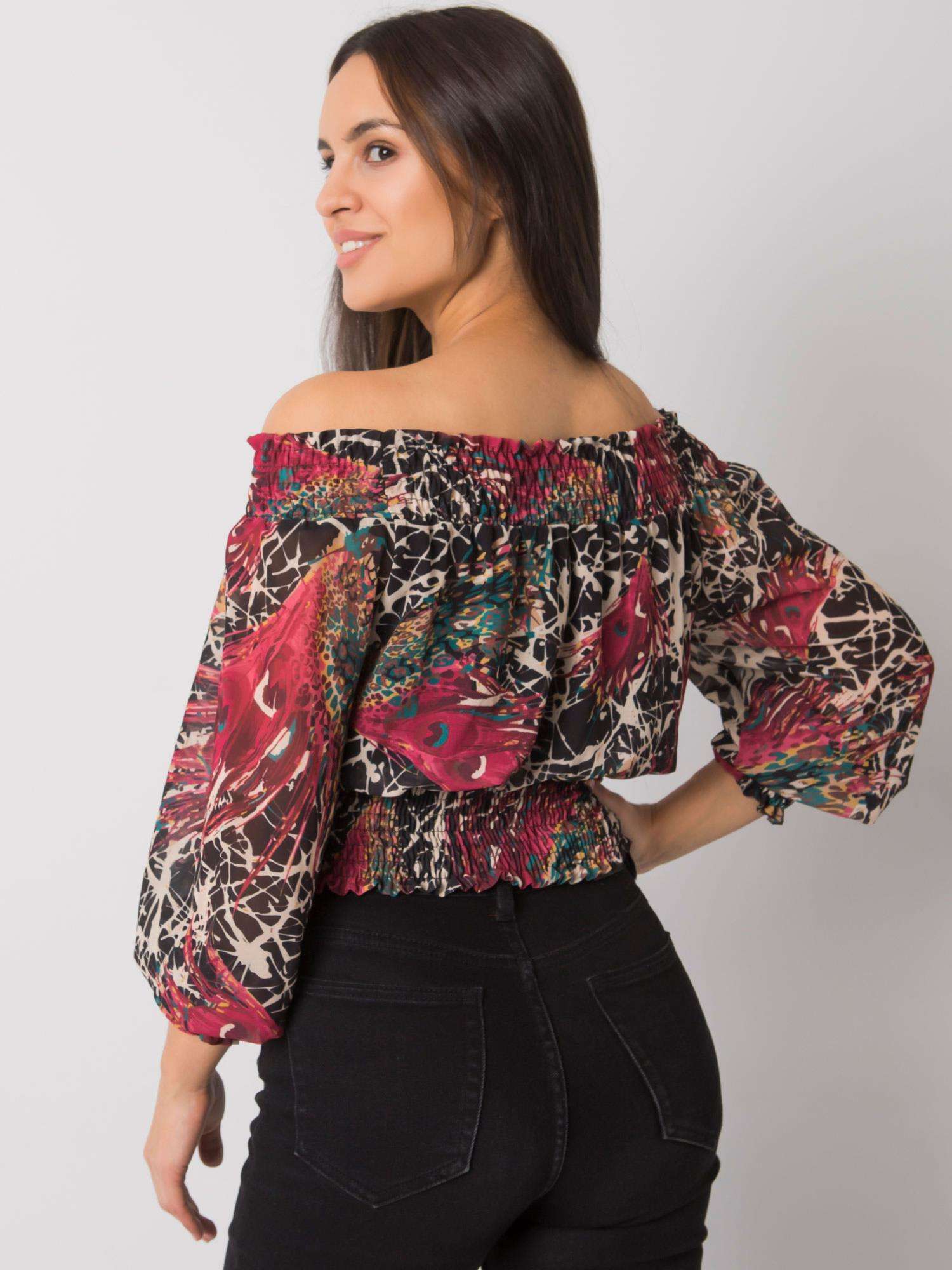 Blouse-DHJ-BZ-15175.05P-burgundy
