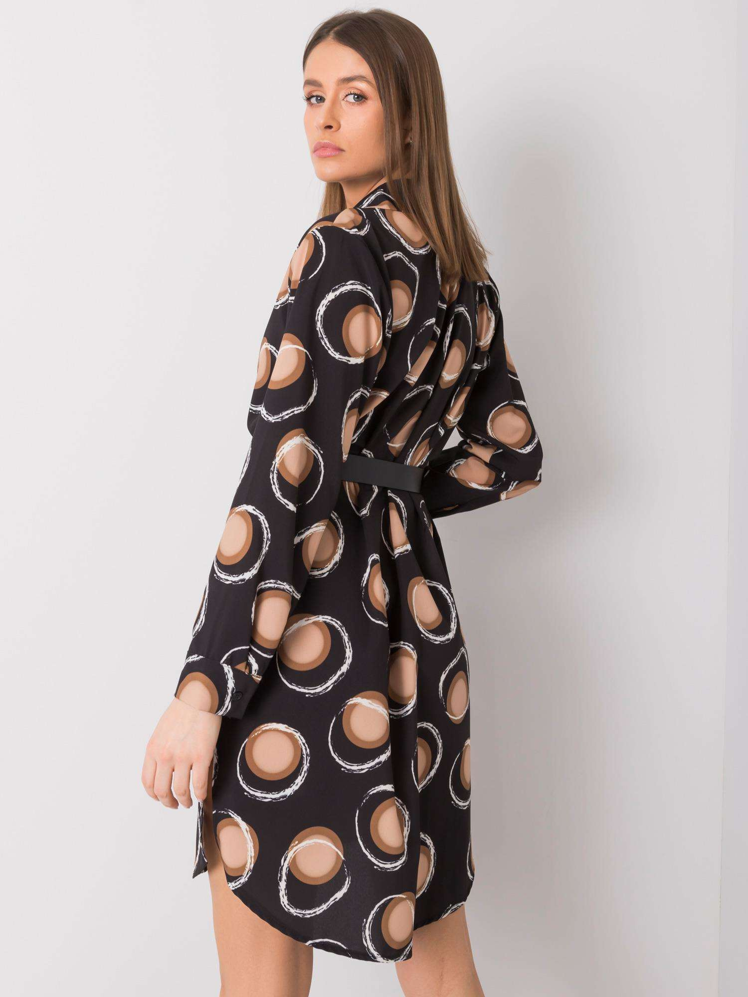 Dress-DHJ-SK-12765.11-black-beige