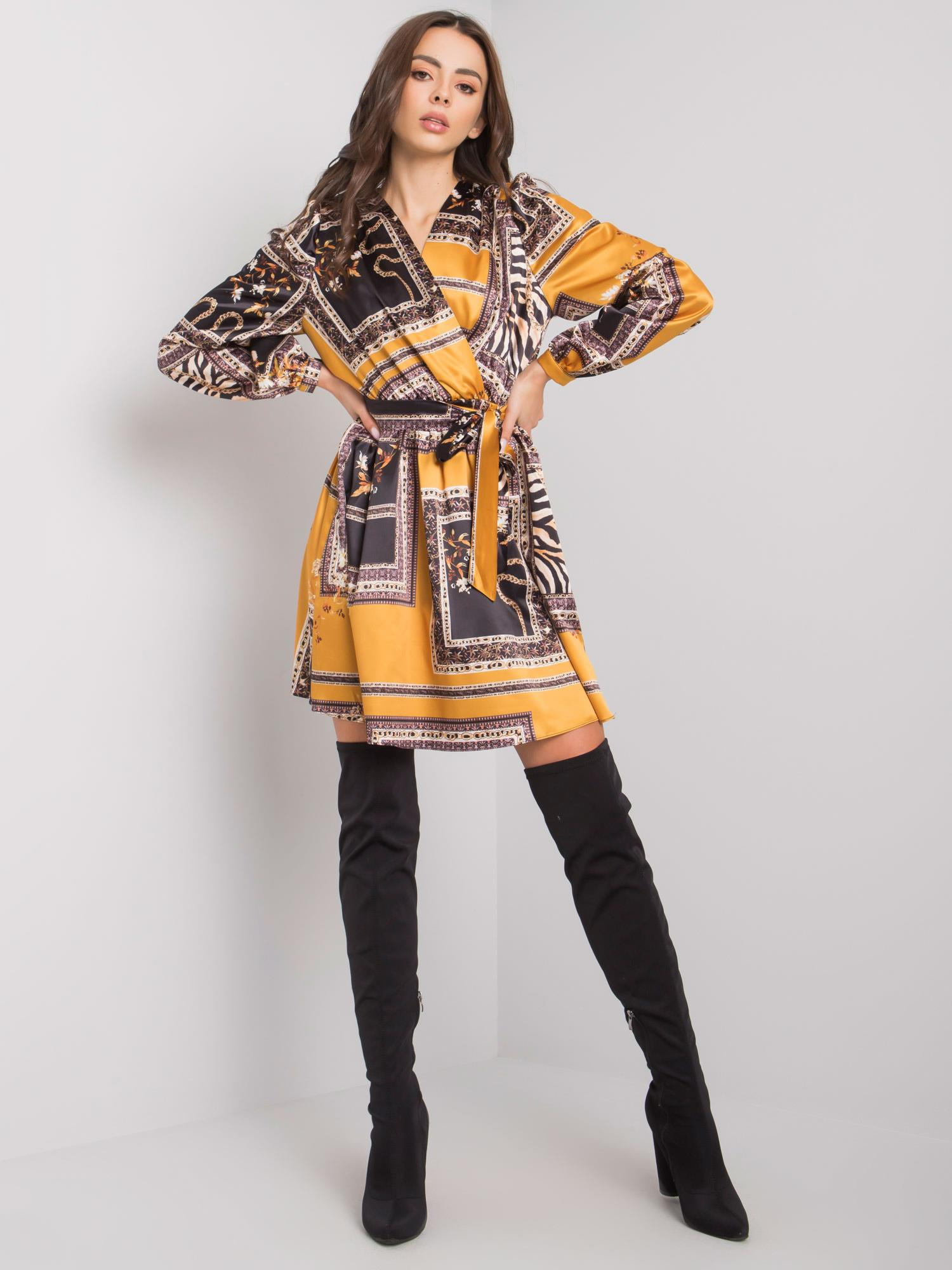 Dress-LC-SK-22K-3050.06P-Black-Yellow