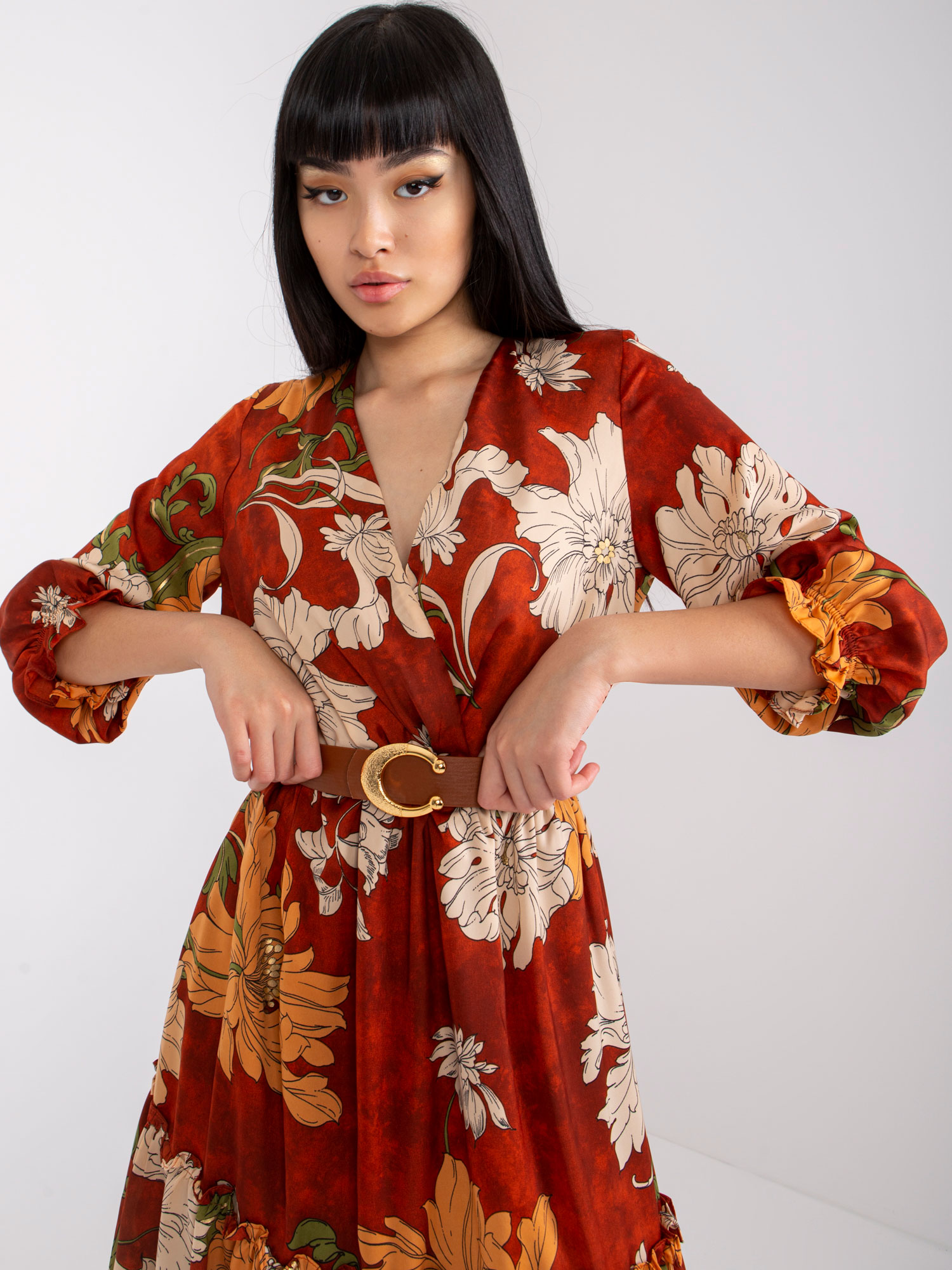 Dress-LC-SK-22K-3039.51P-Dark Orange