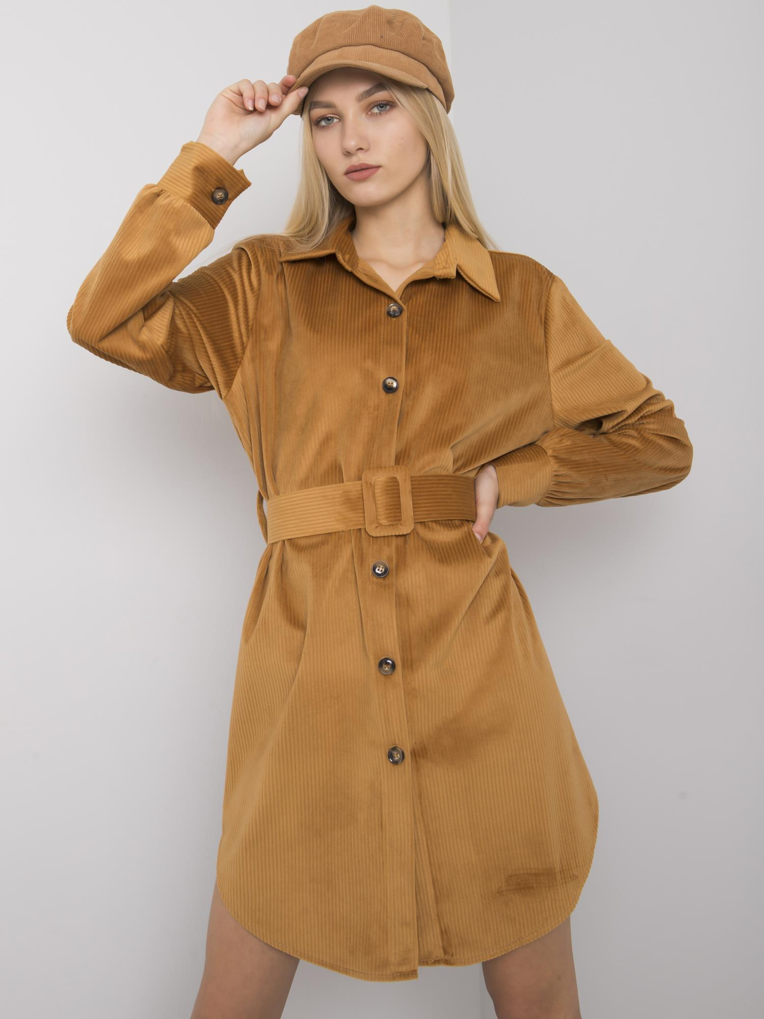 Dress-DHJ-SK-10333.12P-camel