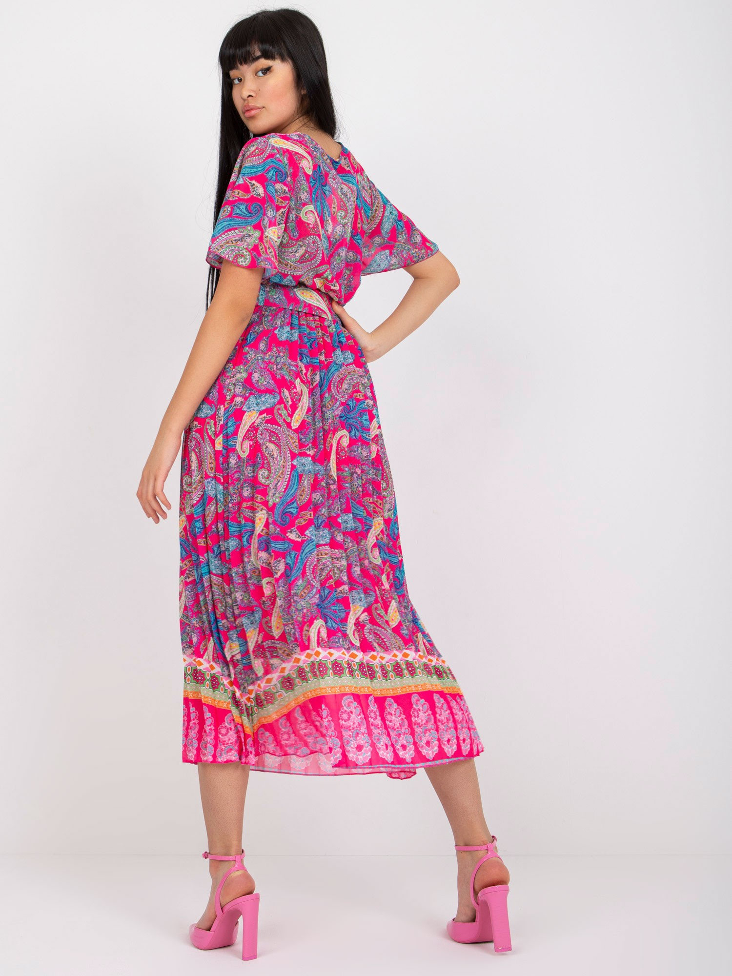 Dress-DHJ-SK-11331-3.61-dark pink