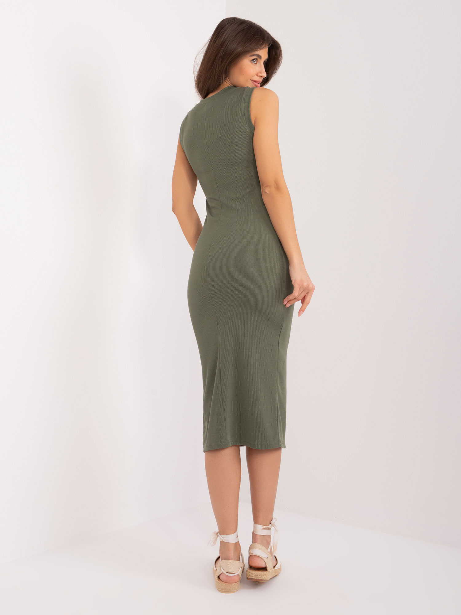 Dress-DHJ-SK-17732.22-khaki