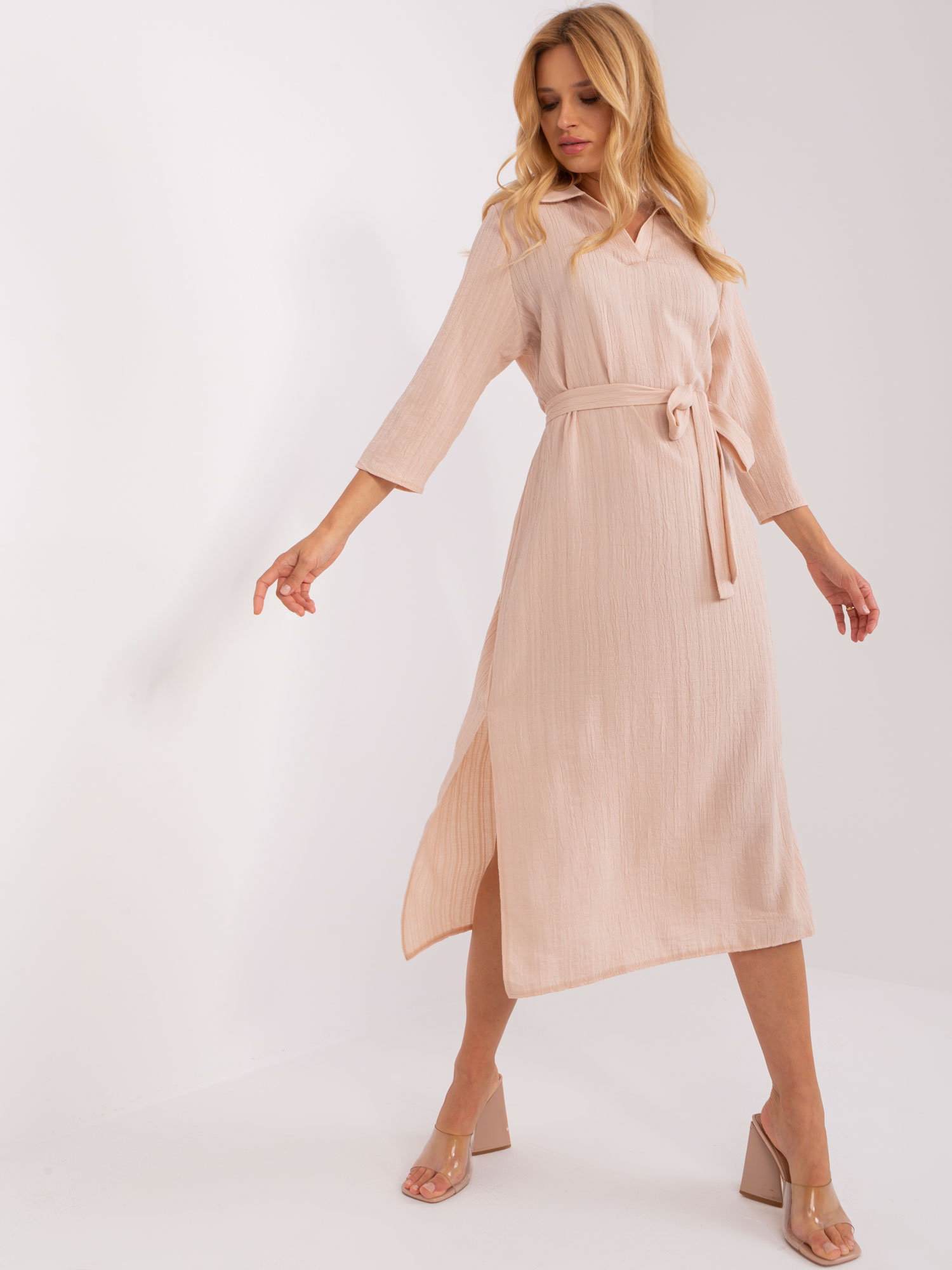 Dress-LK-SK-509342.33P-beige