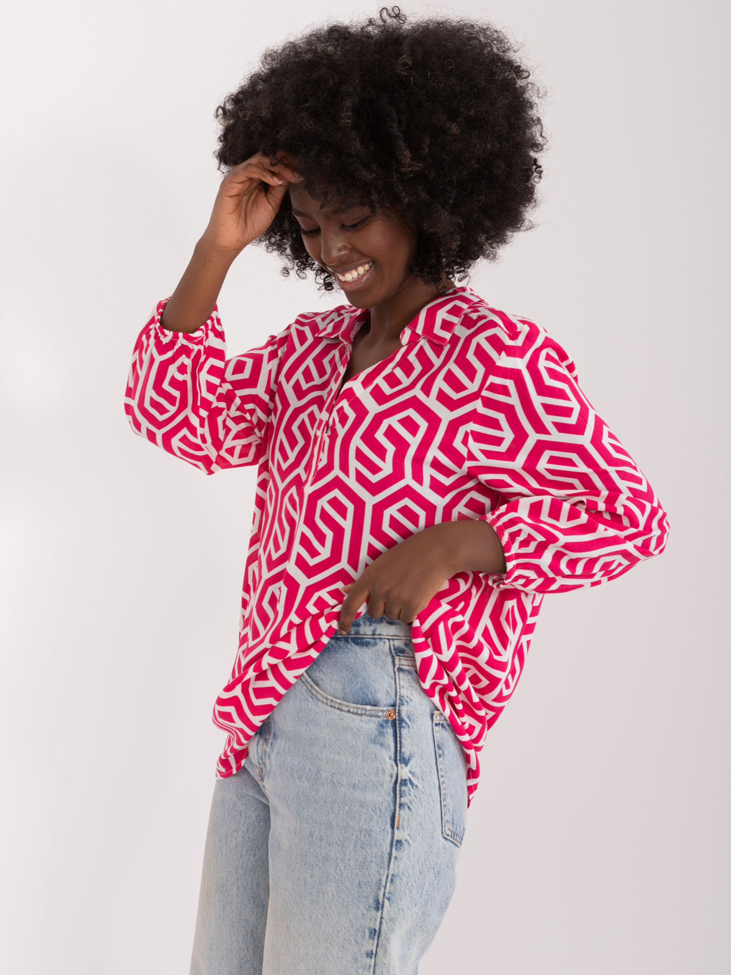 Blouse-D73771Z11162A-fuchsia