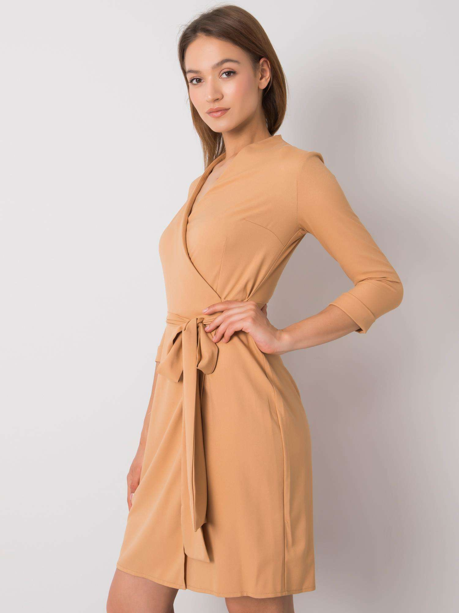 Dress-LK-SK-507665.17P-camel