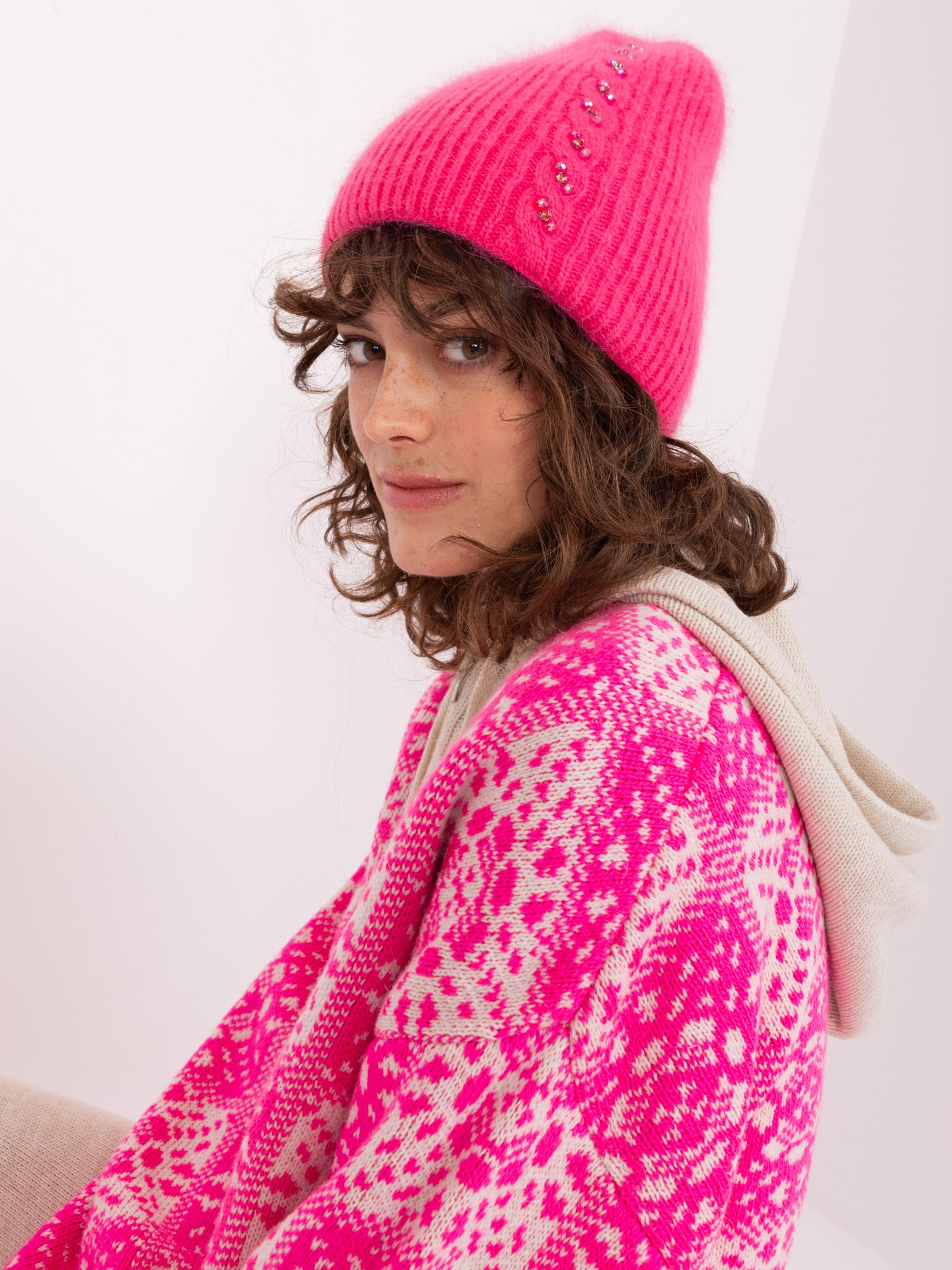 Cap-AT-CZ-2328.38P-Dark Pink