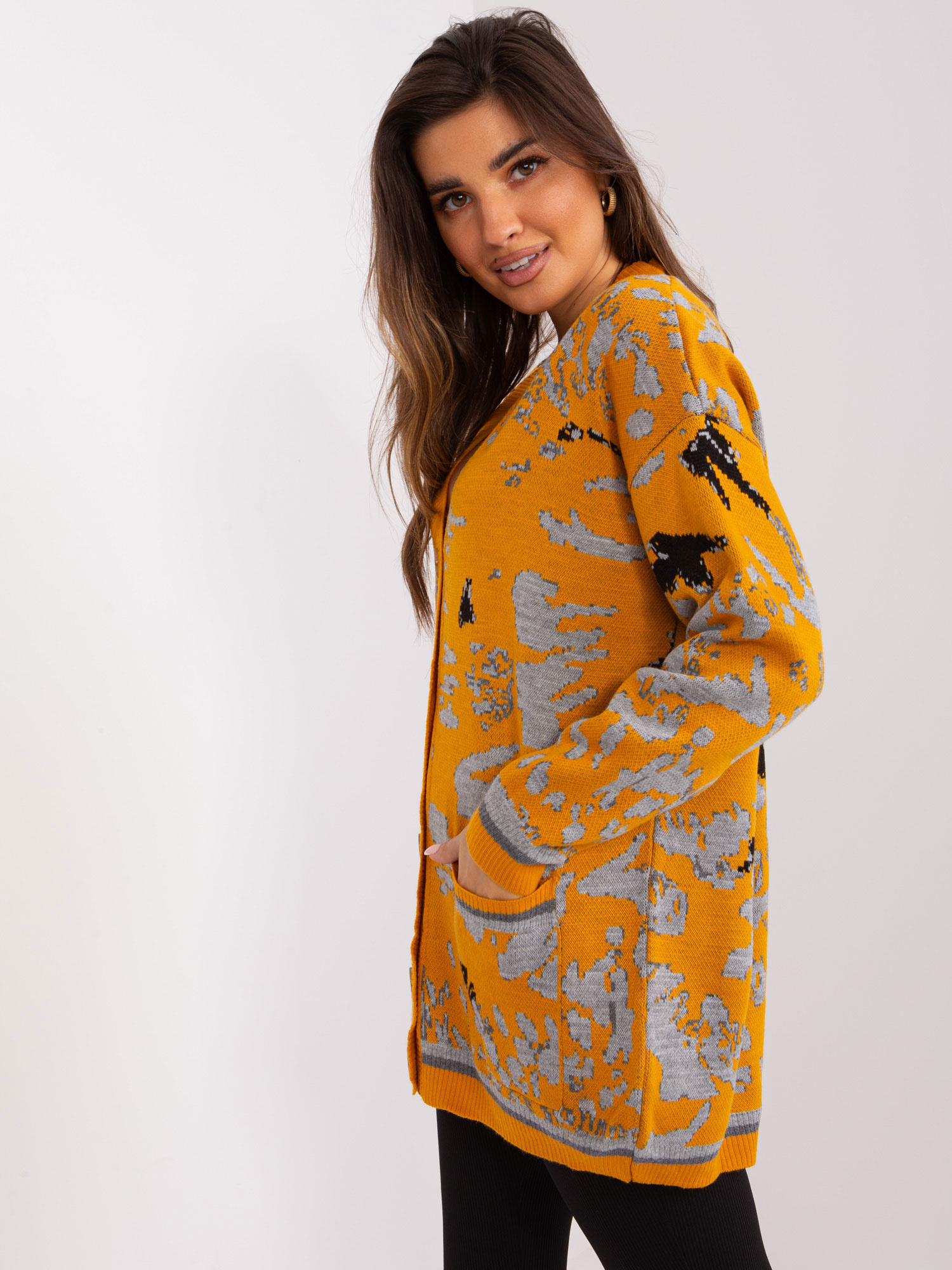Cardigan-BA-SW-8045.30X-Dark Yellow