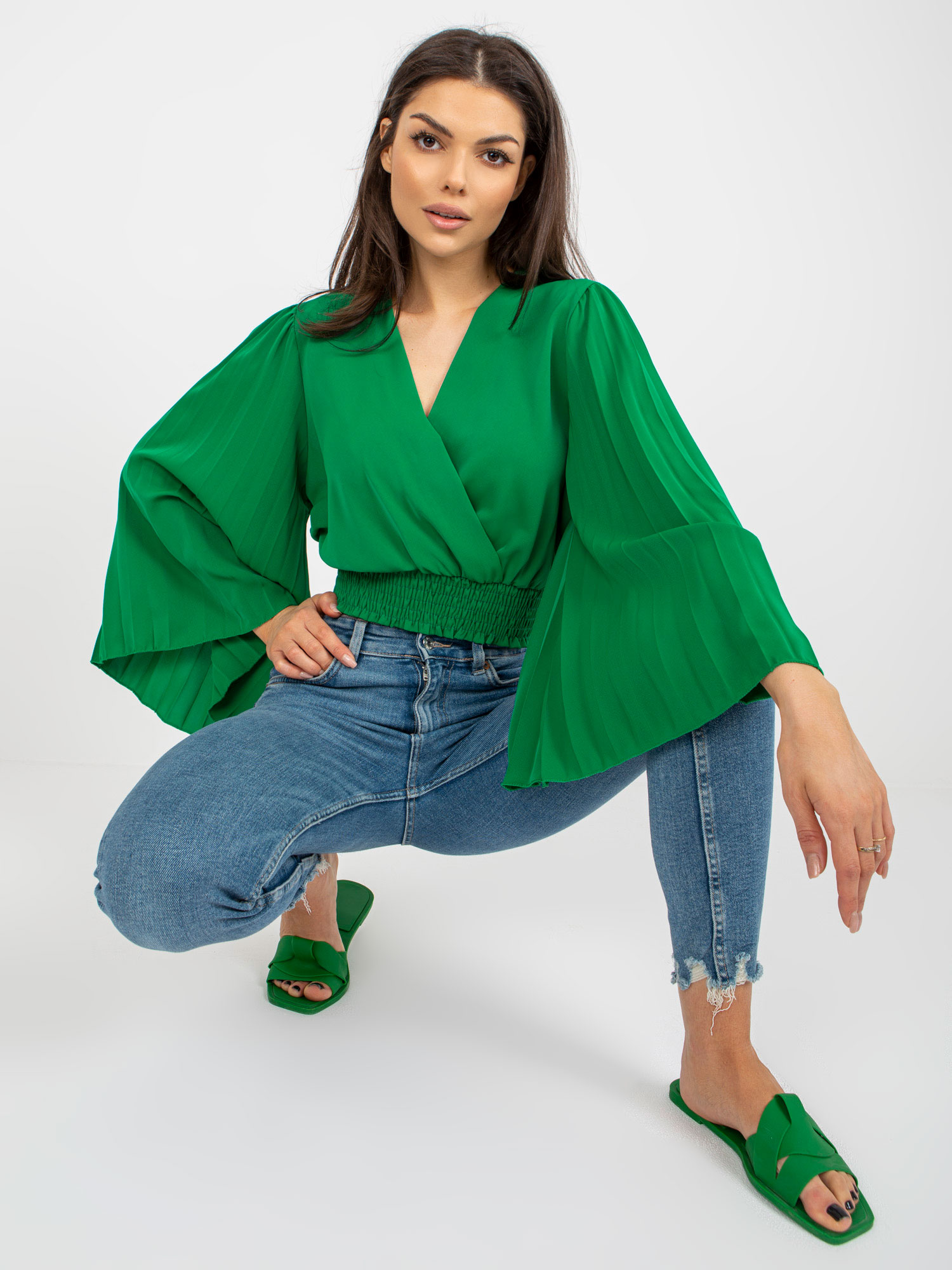 Blouse-DHJ-BZ-16503.30X-green